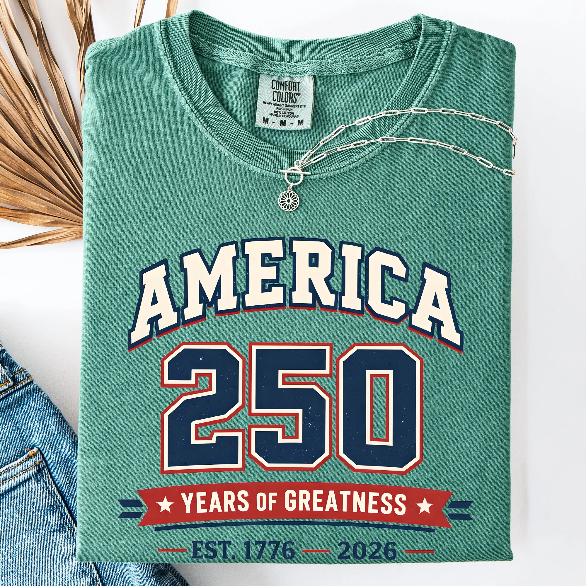 250 Years Of Greatness We The People Bow And Ribbon Tribute A Patriotic Celebration Comfort Colors Tee sold by Refinery Number One
