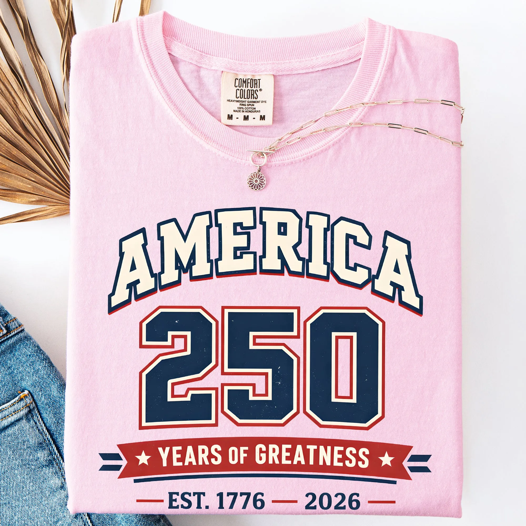 250 Years Of Greatness We The People Bow And Ribbon Tribute A Patriotic Celebration Comfort Colors Tee sold by Refinery Number One product image thumbnail 2