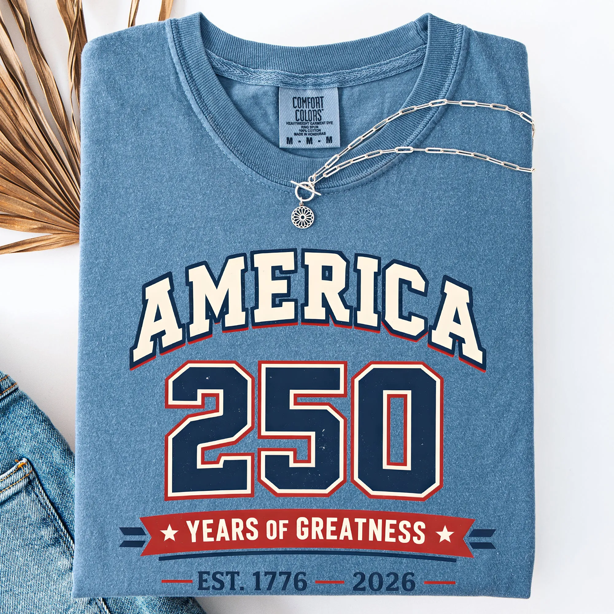 250 Years Of Greatness We The People Bow And Ribbon Tribute A Patriotic Celebration Comfort Colors Tee sold by Refinery Number One product image thumbnail 5