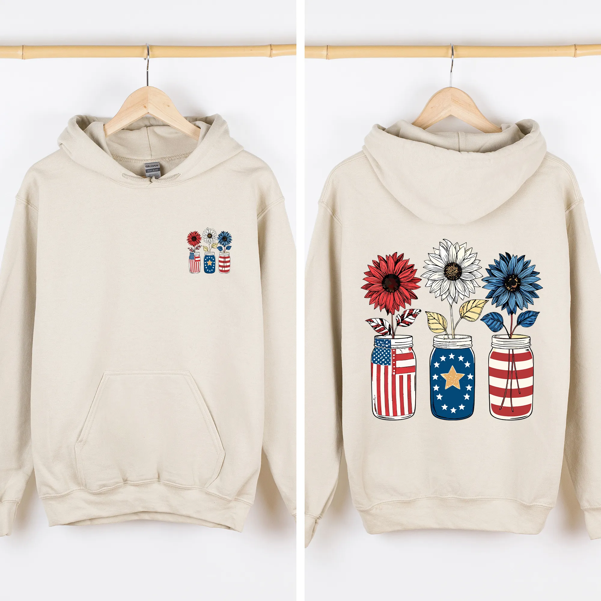 American Jars, USA, US Flag, 4th of July, Patriotic Sweatshirt sold by Refinery Number One product image thumbnail 3