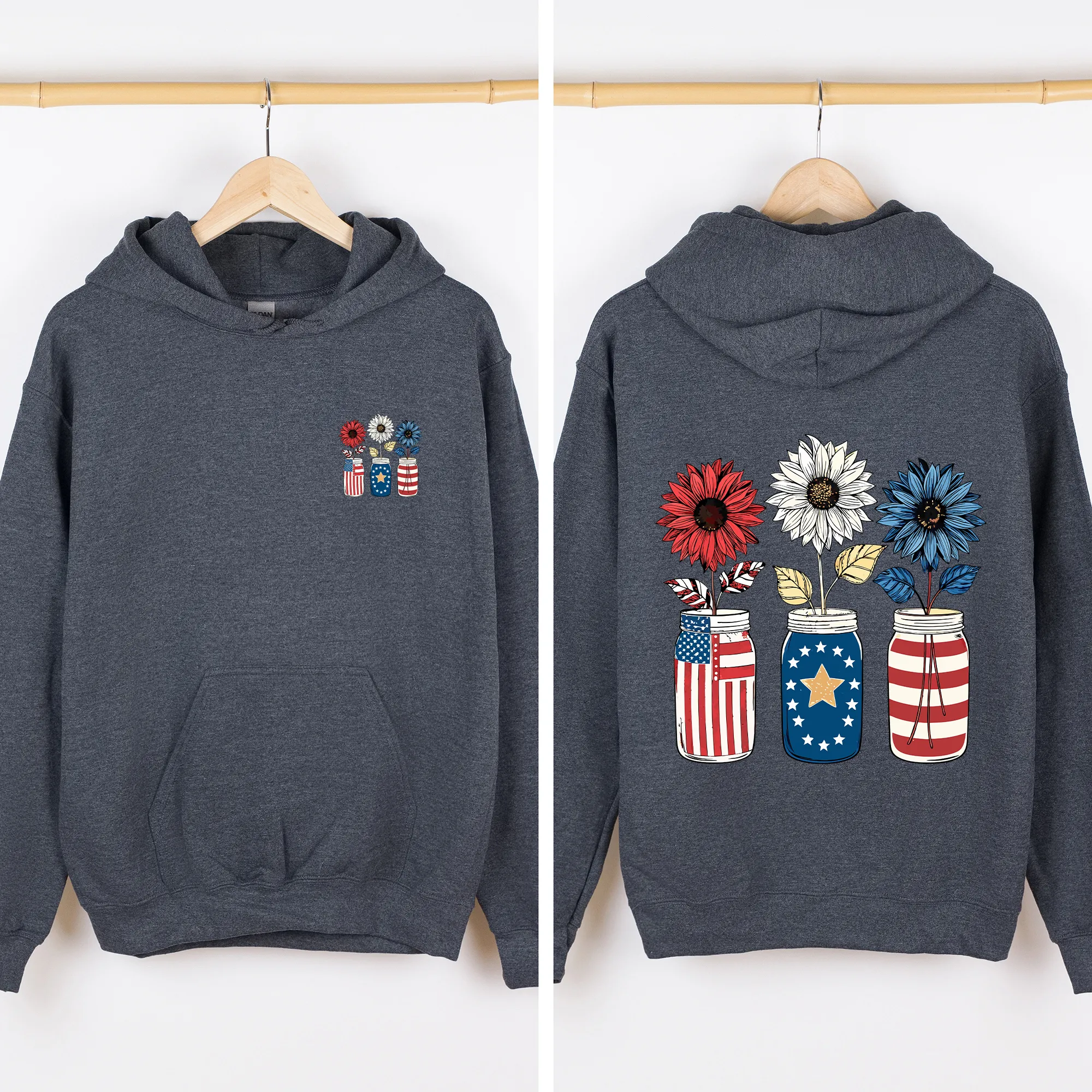 American Jars, USA, US Flag, 4th of July, Patriotic Sweatshirt sold by Refinery Number One product image thumbnail 5