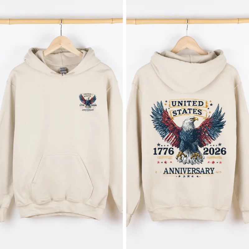 Eagle, US Anniversary, America, USA, United States, 4th of July Unisex Sweatshirt made by Refinery Number One