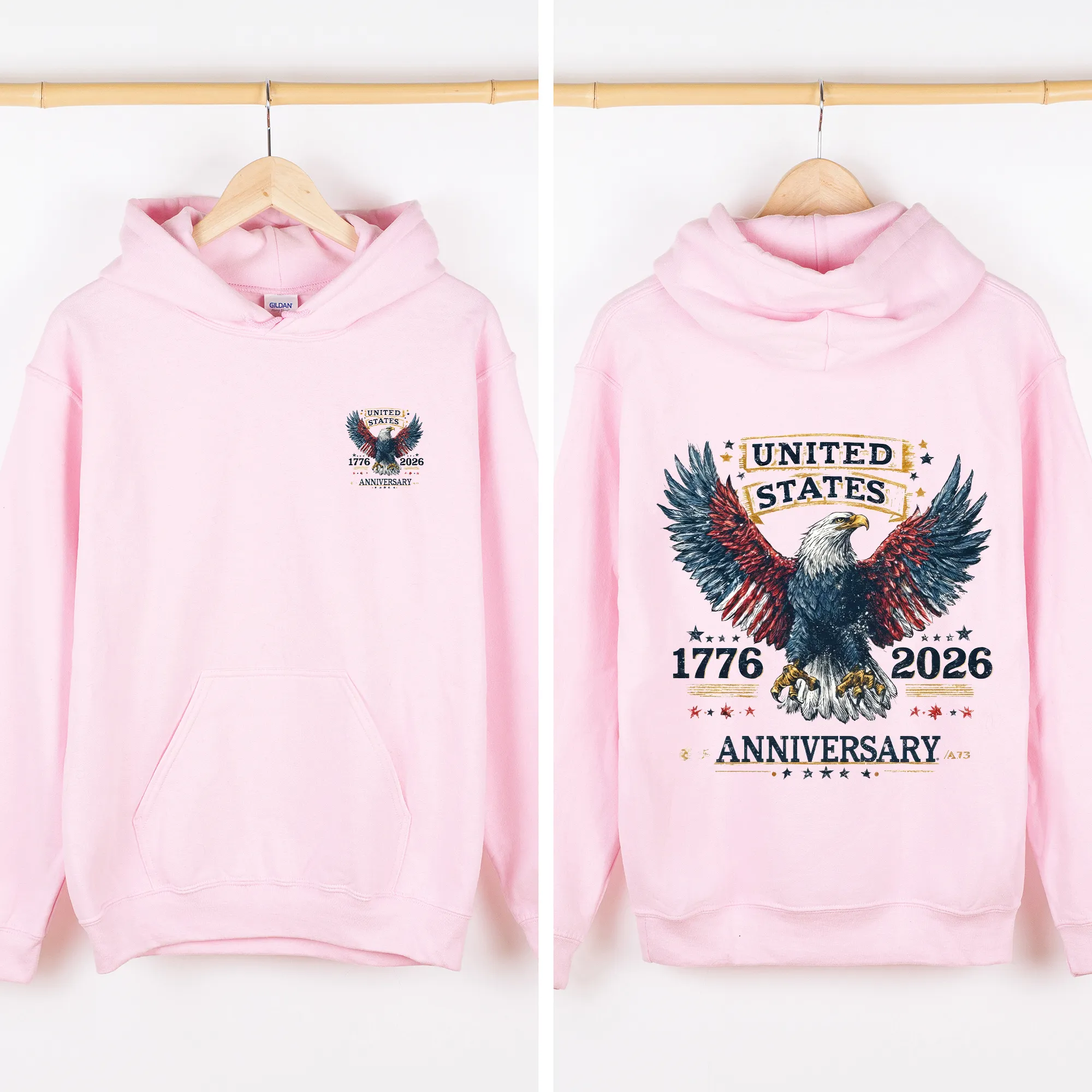 Eagle, US Anniversary, America, USA, United States, 4th of July Unisex Sweatshirt sold by Refinery Number One product image thumbnail 3