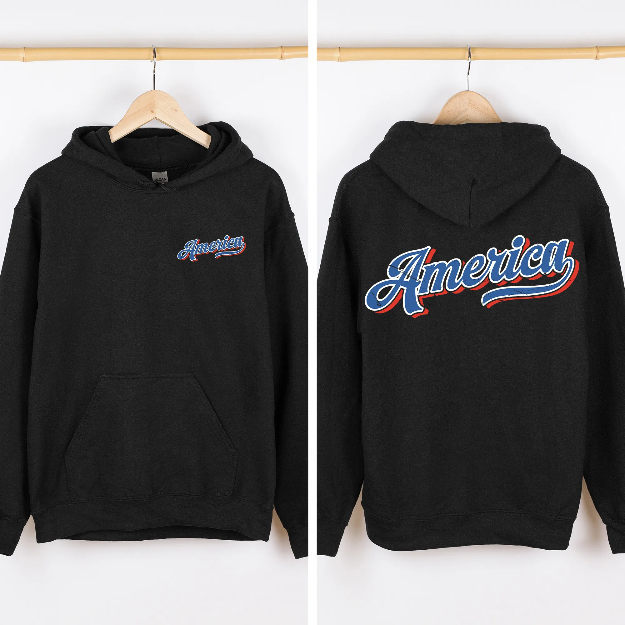 America, USA, 4th of July, Patriotic, Unisex Sweatshirt sold by Refinery Number One product image thumbnail 3
