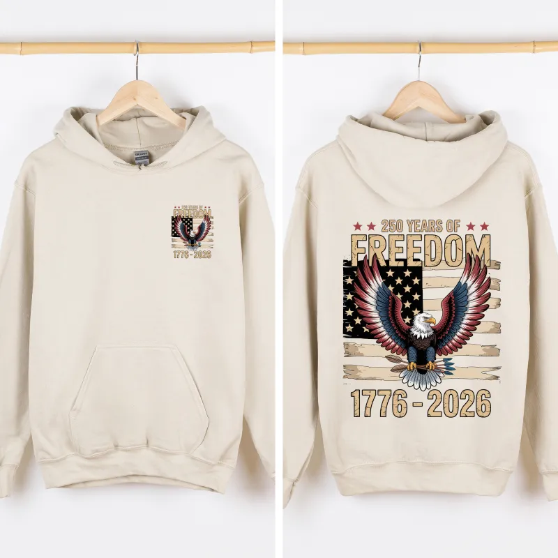 Freedom, Eagle, Anniversary, America, USA, 4th of July, Unisex Sweatshirt made by Refinery Number One