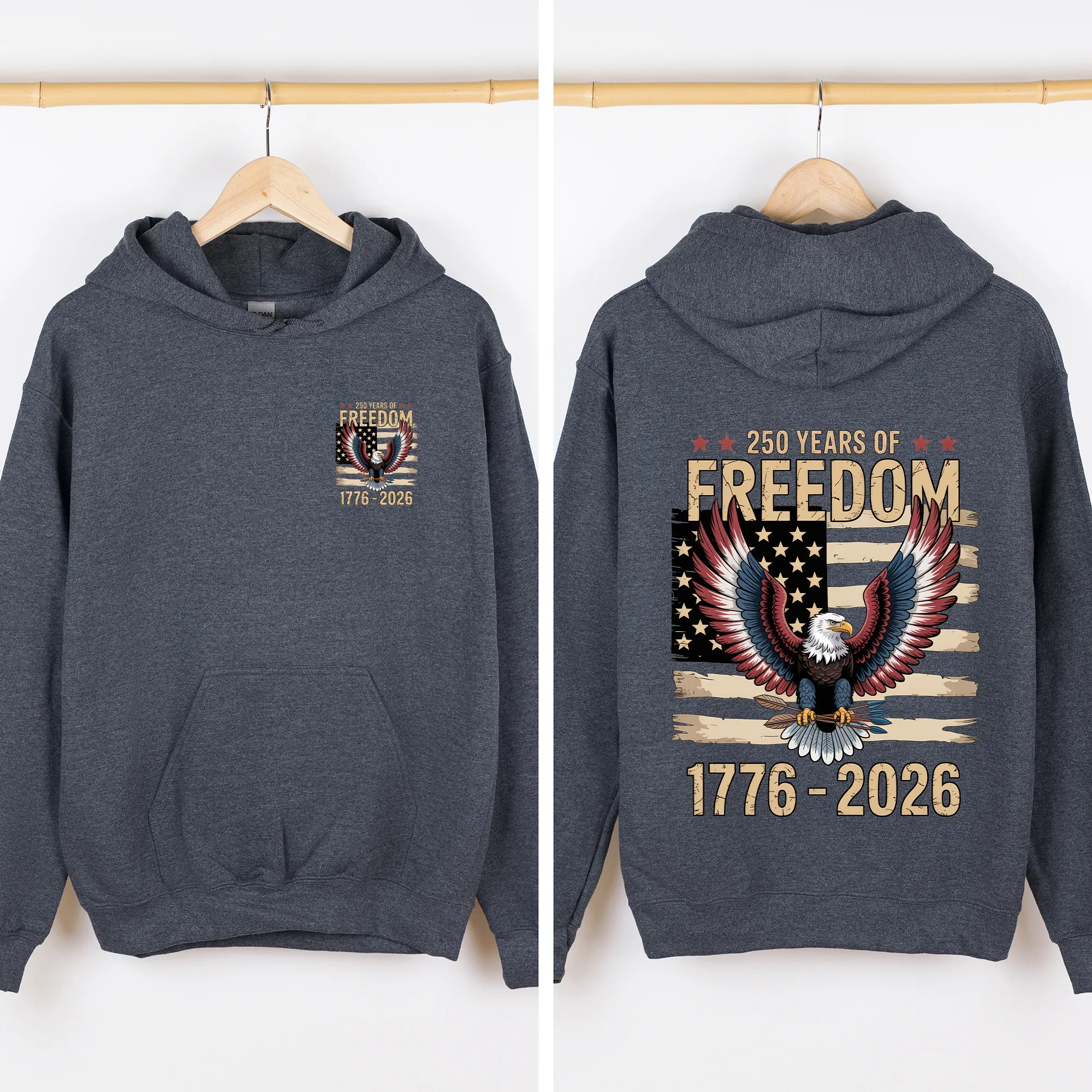 Freedom, Eagle, Anniversary, America, USA, 4th of July, Unisex Sweatshirt sold by Refinery Number One product image thumbnail 4