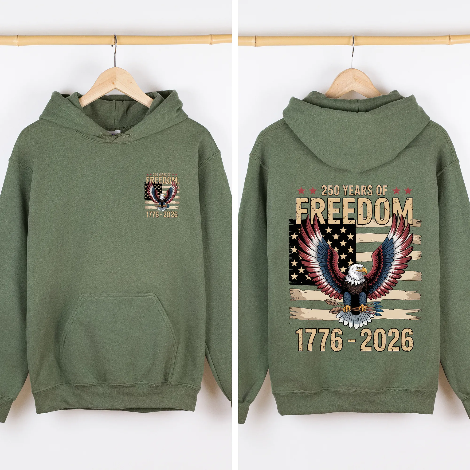 Freedom, Eagle, Anniversary, America, USA, 4th of July, Unisex Sweatshirt sold by Refinery Number One product image thumbnail 3