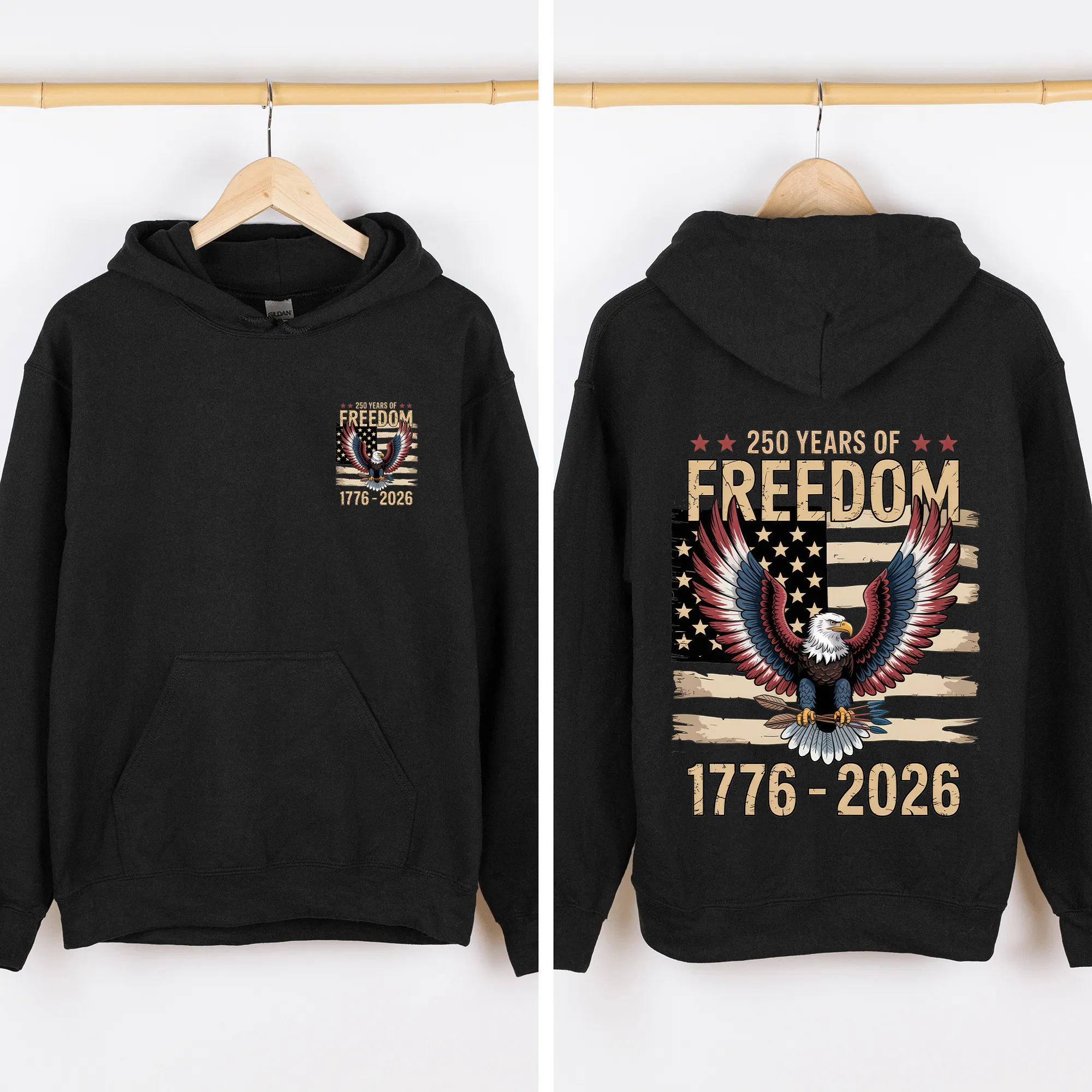 Freedom, Eagle, Anniversary, America, USA, 4th of July, Unisex Sweatshirt sold by Refinery Number One product image thumbnail 2