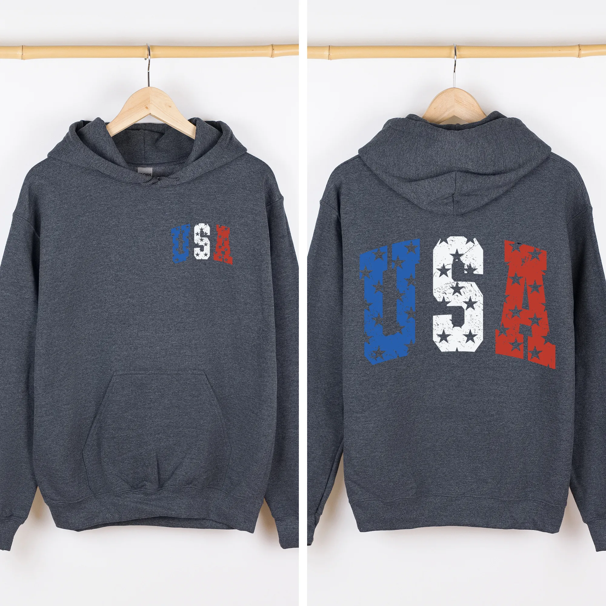 USA, Stars, America, 4th of July, Unisex Sweatshirt sold by Refinery Number One product image thumbnail 2