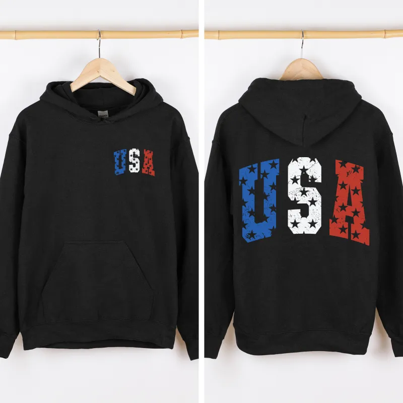 USA, Stars, America, 4th of July, Unisex Sweatshirt made by Refinery Number One