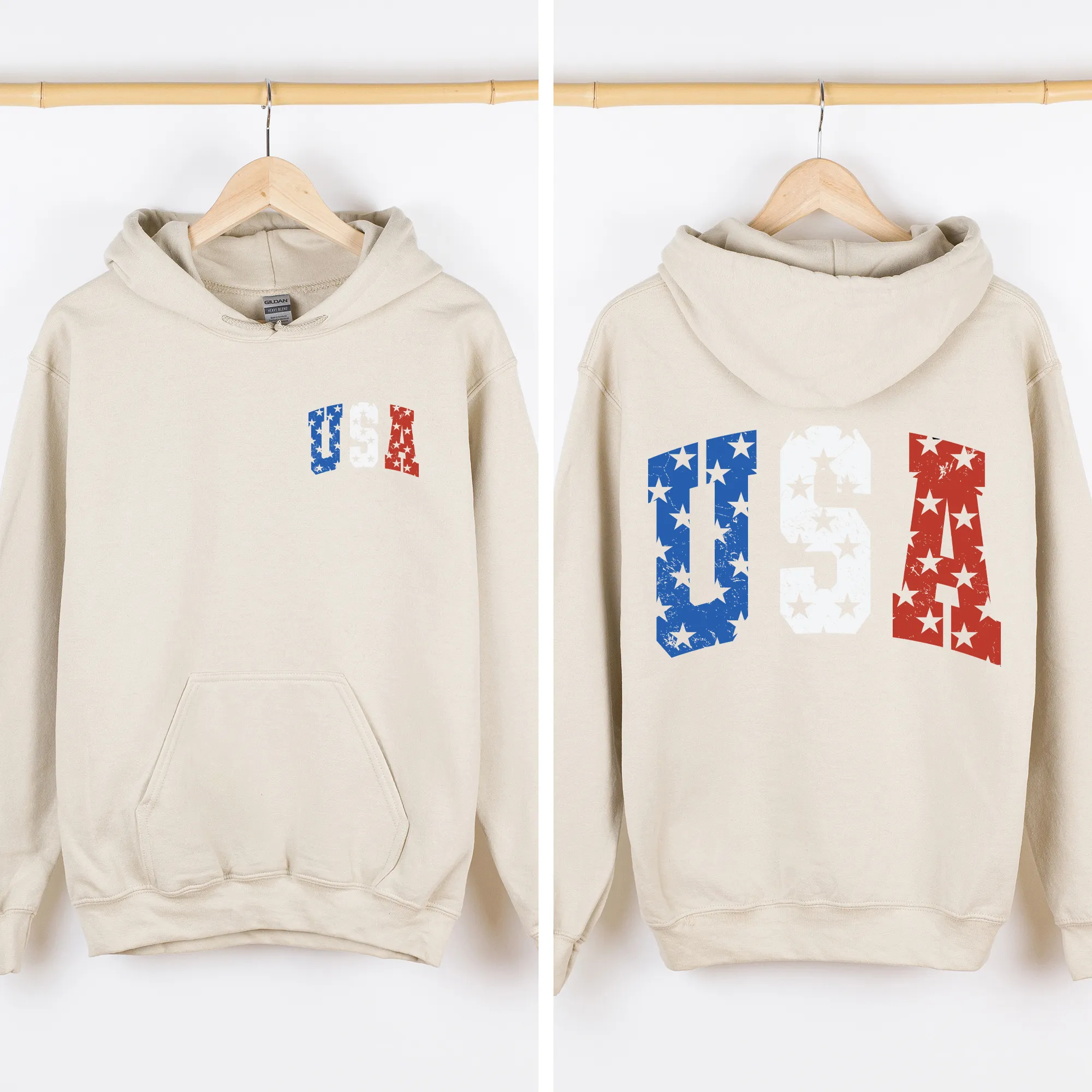 USA, Stars, America, 4th of July, Unisex Sweatshirt sold by Refinery Number One product image thumbnail 4