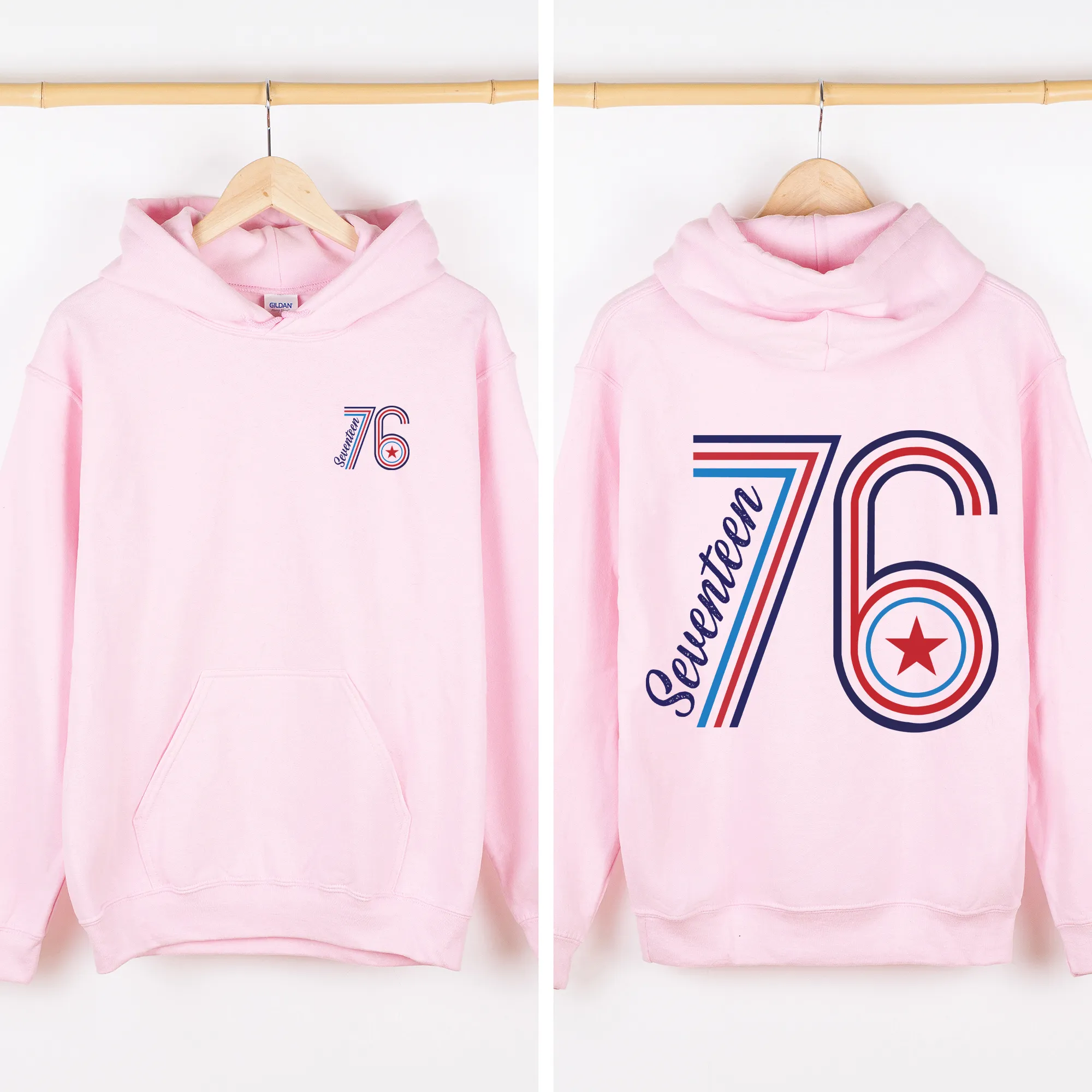 Seventeen 76, America, USA,4th of July, Unisex Sweatshirt sold by Refinery Number One product image thumbnail 2