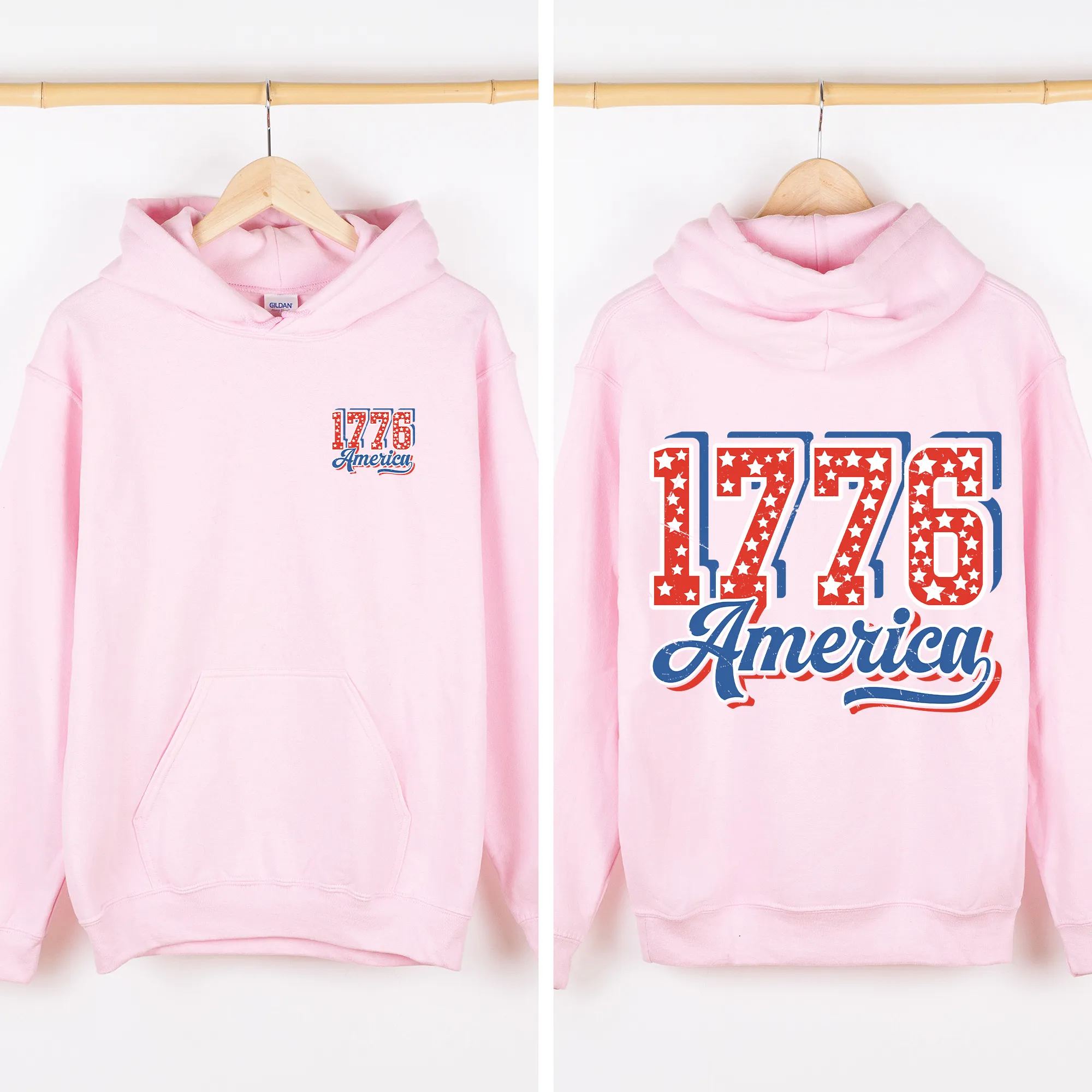 1776 America, US, 4th of July, USA, Patriotic, Unisex Sweatshirt sold by Refinery Number One