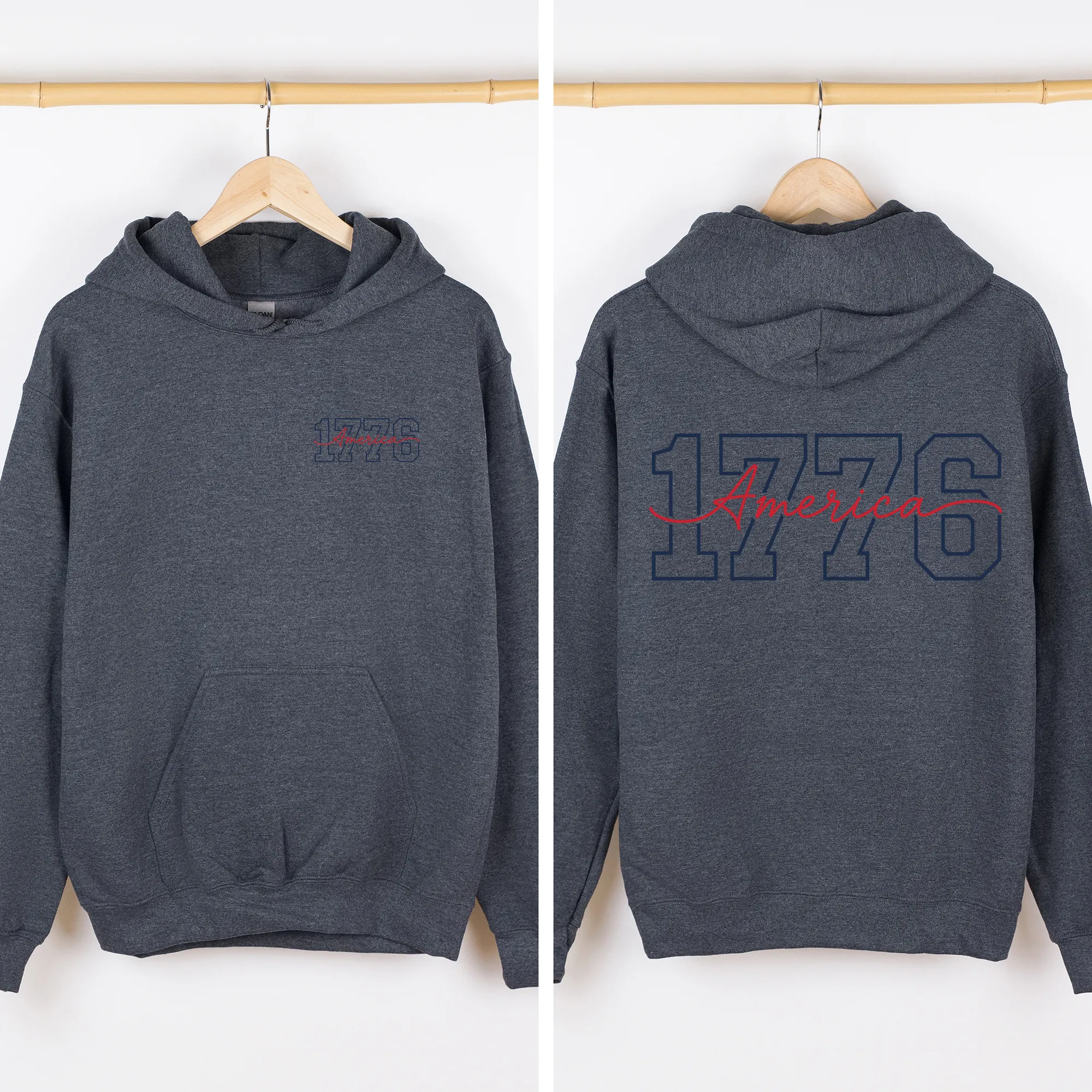1776, America, 4th of July, USA, Unisex, Patriotic Sweatshirt sold by Refinery Number One product image thumbnail 5