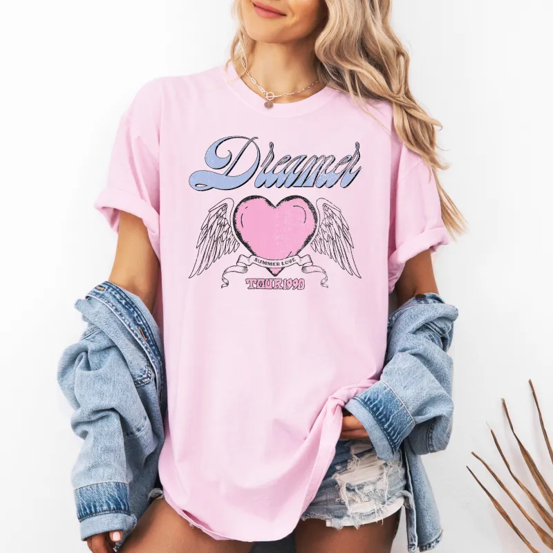Dreamer, Festival, Angel, Heart, World Tour, Concert, Retro, Vintage Comfort Colors T-Shirt made by Refinery Number One