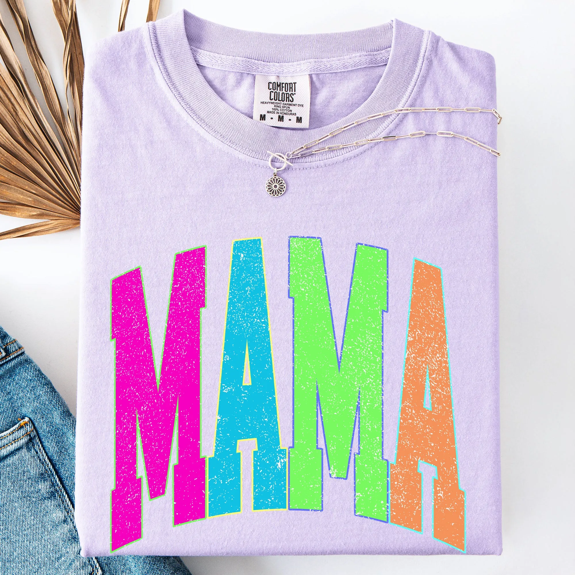 Mama, Vintage Colorful, Varsity Design, Mother's Day Comfort Colors T-Shirt sold by Refinery Number One