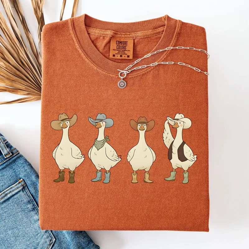 Western Geese, Cowboys, Honk, Funny, Western, Sassy Comfort Colors T-Shirt made by Refinery Number One