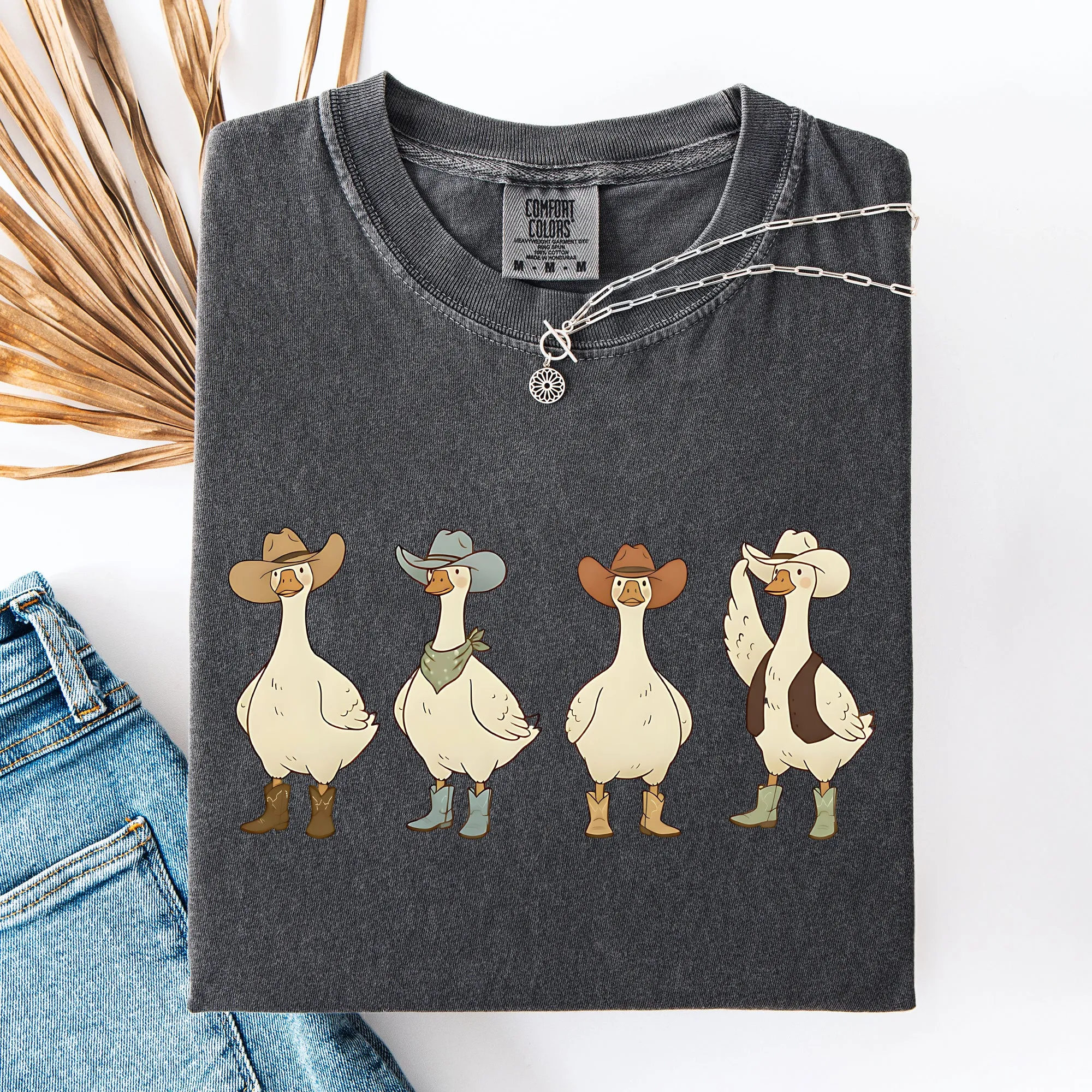 Western Geese, Cowboys, Honk, Funny, Western, Sassy Comfort Colors T-Shirt sold by Refinery Number One product image thumbnail 5