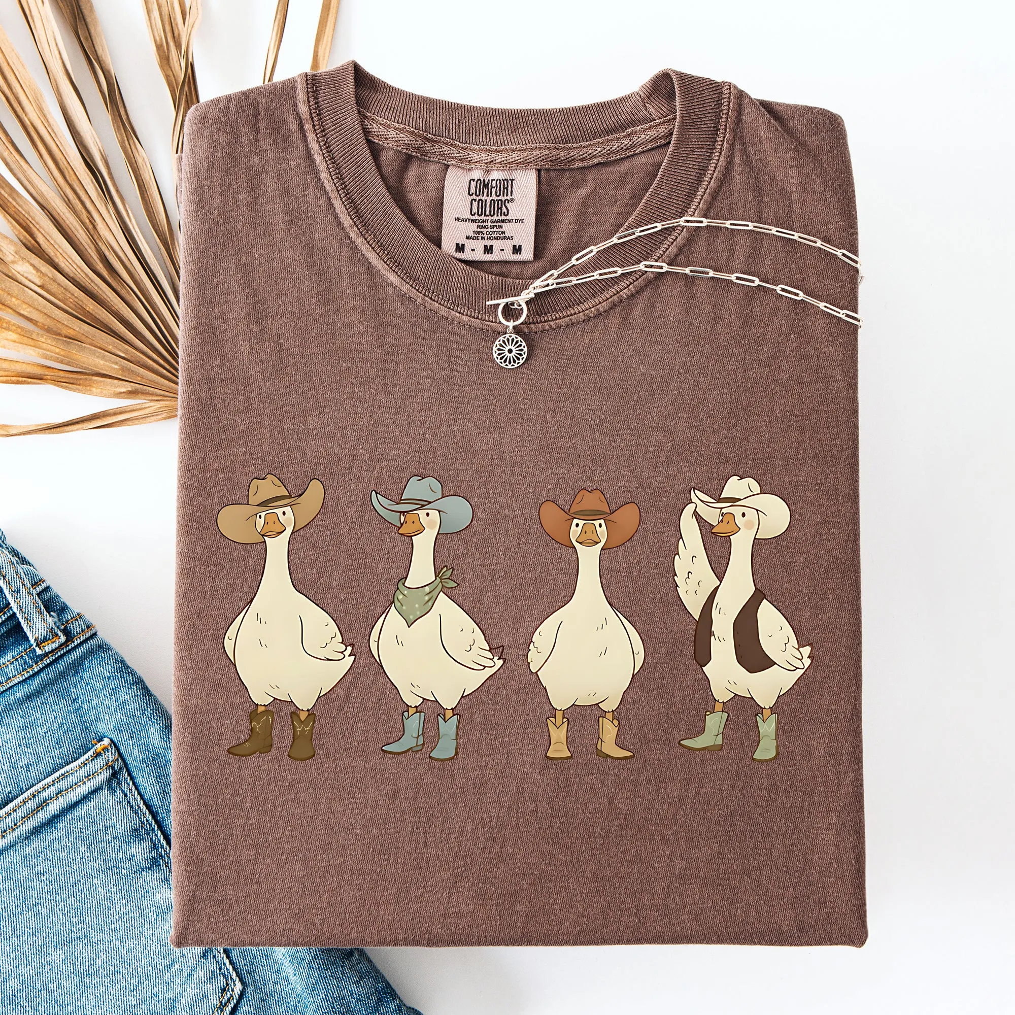 Western Geese, Cowboys, Honk, Funny, Western, Sassy Comfort Colors T-Shirt sold by Refinery Number One product image thumbnail 4