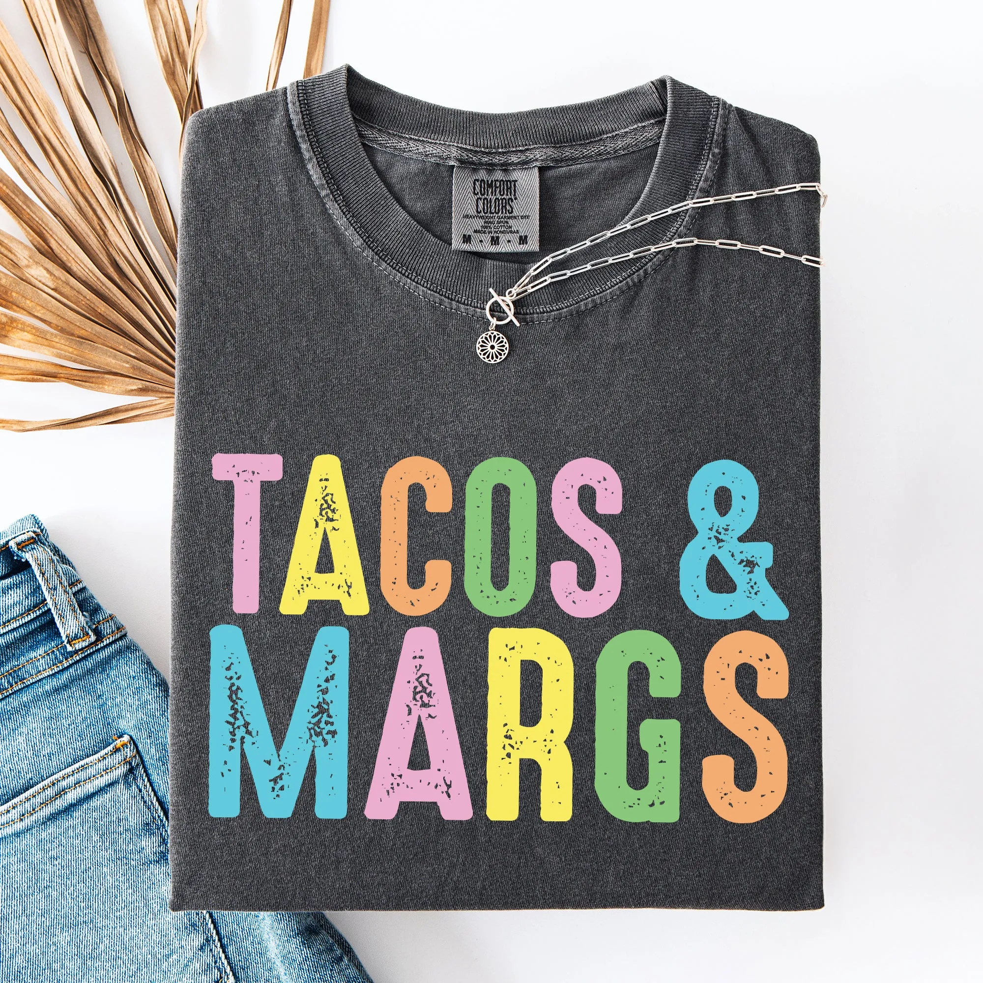 Tacos And Margs, Margaritas, Fun, Party Comfort Colors T-Shirt sold by Refinery Number One product image thumbnail 2