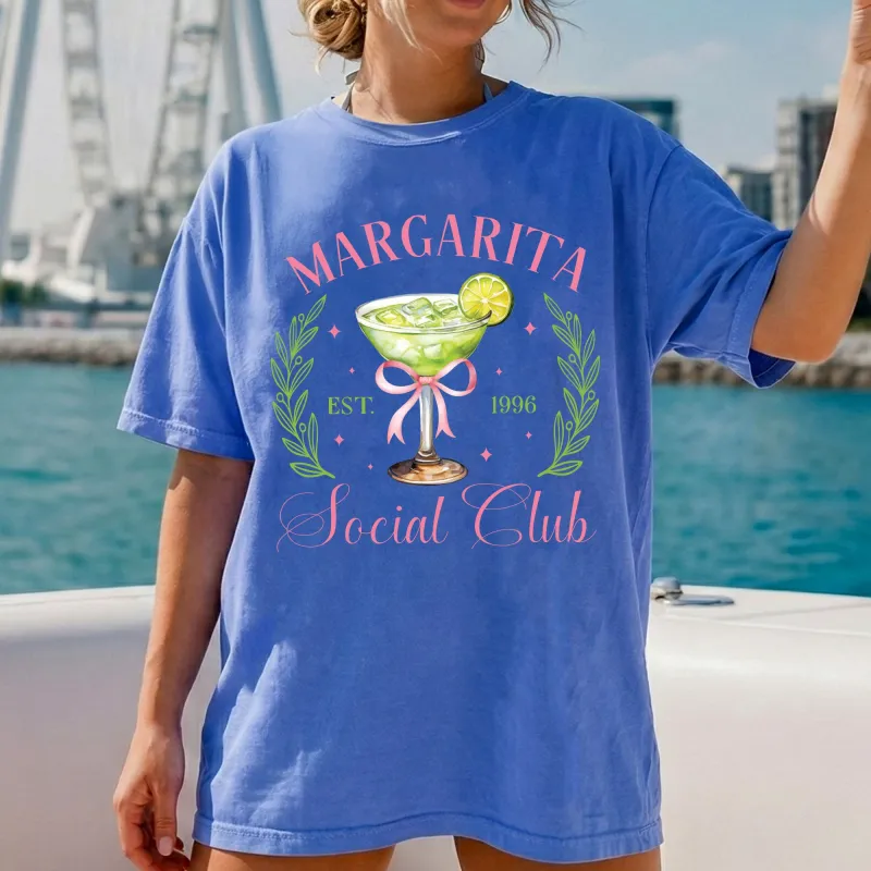 Margarita Social Club Beach Ready, Vacation, Sunshine, Summer Fun Comfort Colors T-Shirt made by Refinery Number One