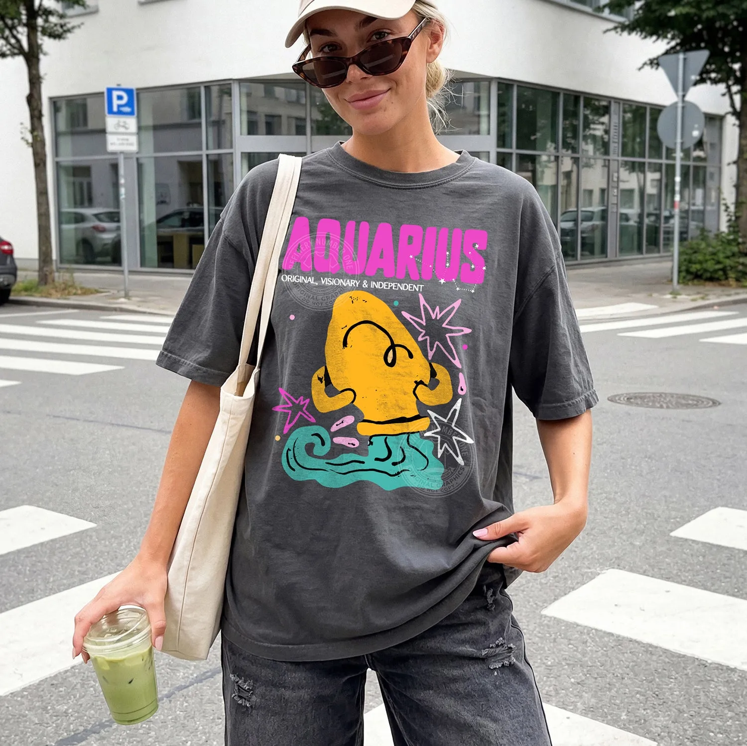 Colorful Zodiac Signs Comfort Colors Tshirt, Horoscope Vibes, Astrology, Aquarius, Aries, Cancer, Capricorn, Gemini, Leo, Libra, Pisces, Sagittarius, Scorpio, Taurus, Virgo, Gift, Trendy T-Shirt sold by Refinery Number One product image thumbnail 3