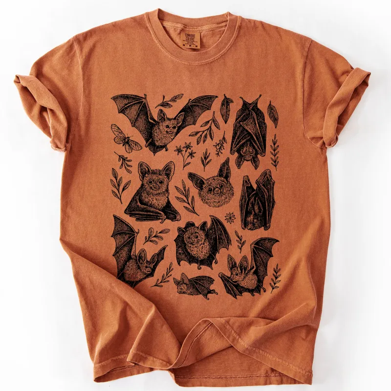 Vintage Bats, Gothic Cottagecore, Bats 90s, Halloween Bats, Halloween Dark Aesthetic, Spooky Animal Shirt, Comfort Colors Tee made by Refinery Number One