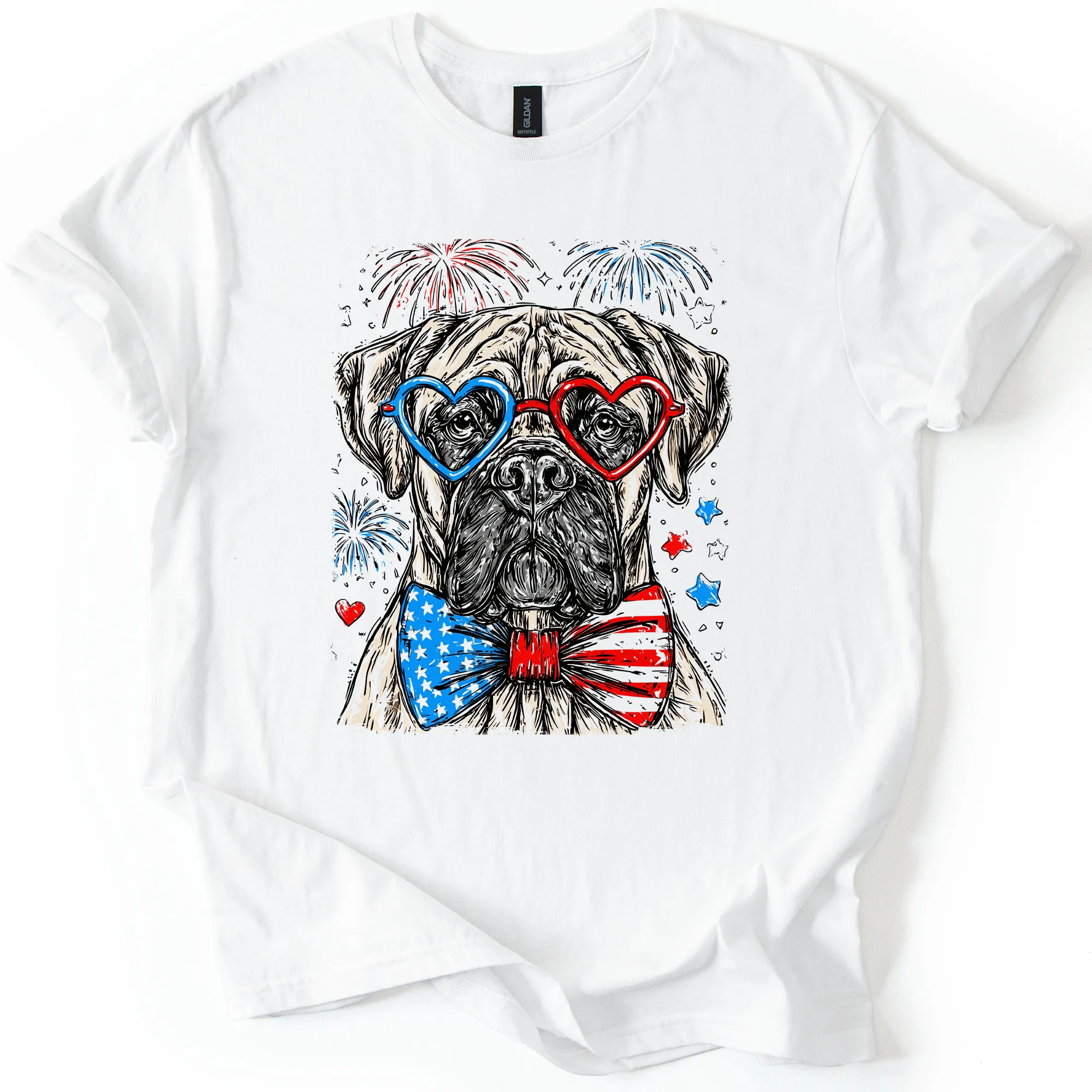 Cane Corso Patriotic Dog USA Pride For Pet Lovers Fourth Of July Celebration Edition Graphic Tee sold by Refinery Number One product image thumbnail 5