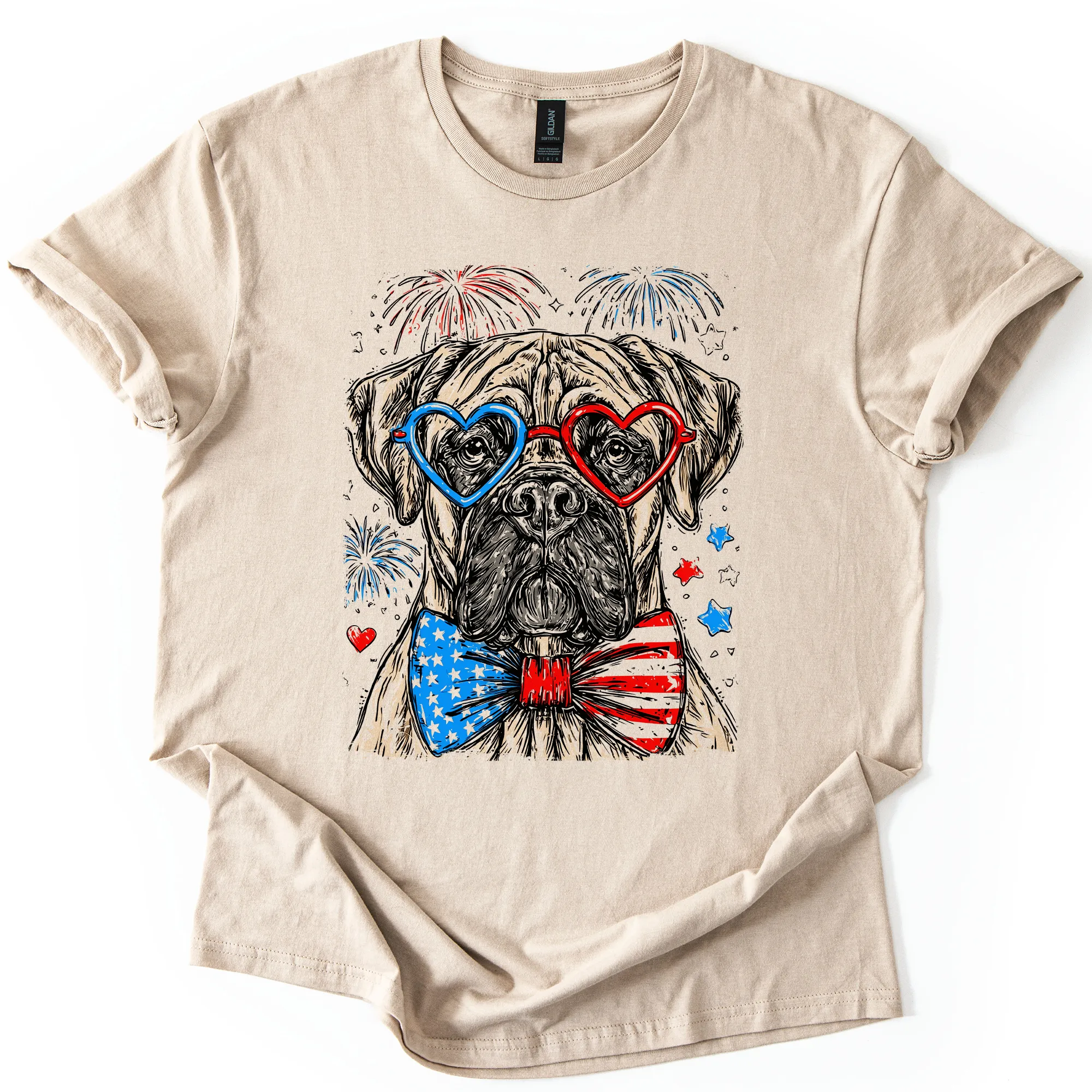 Cane Corso Patriotic Dog USA Pride For Pet Lovers Fourth Of July Celebration Edition Graphic Tee sold by Refinery Number One product image thumbnail 3