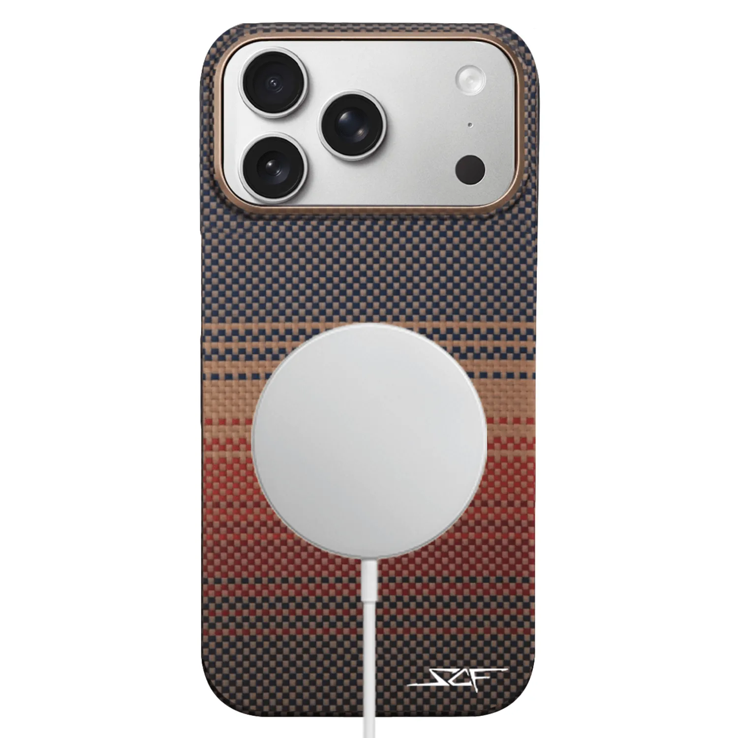 iPhone | Radiant Orange Aramid Fiber Case | GHOST Series sold by Simply Carbon Fiber product image thumbnail 2