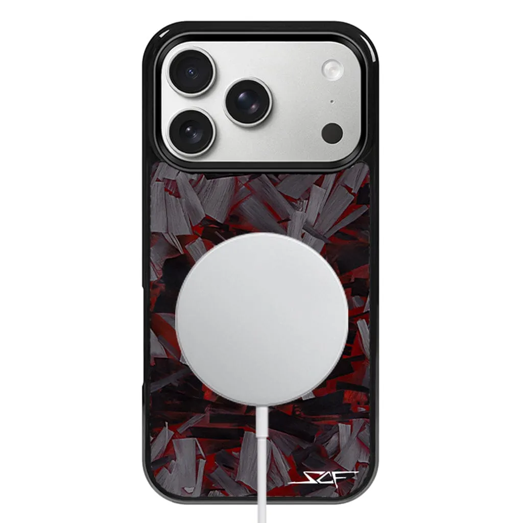 iPhone | Red Lava Forged Carbon Fiber Phone Case | CLASSIC Series sold by Simply Carbon Fiber product image thumbnail 2