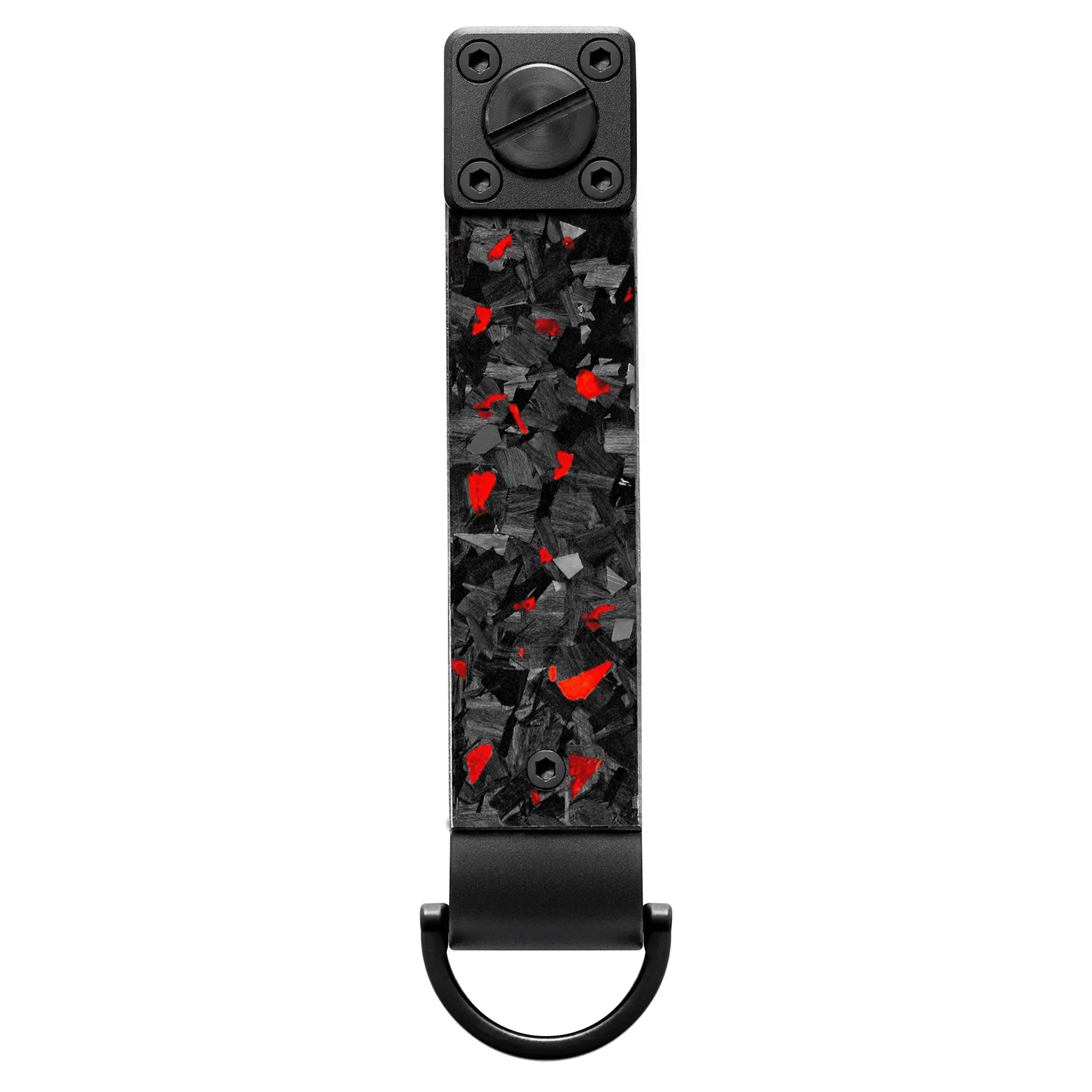 Red Flake Forged Carbon Fiber Key Organizer sold by Simply Carbon Fiber product image thumbnail 3