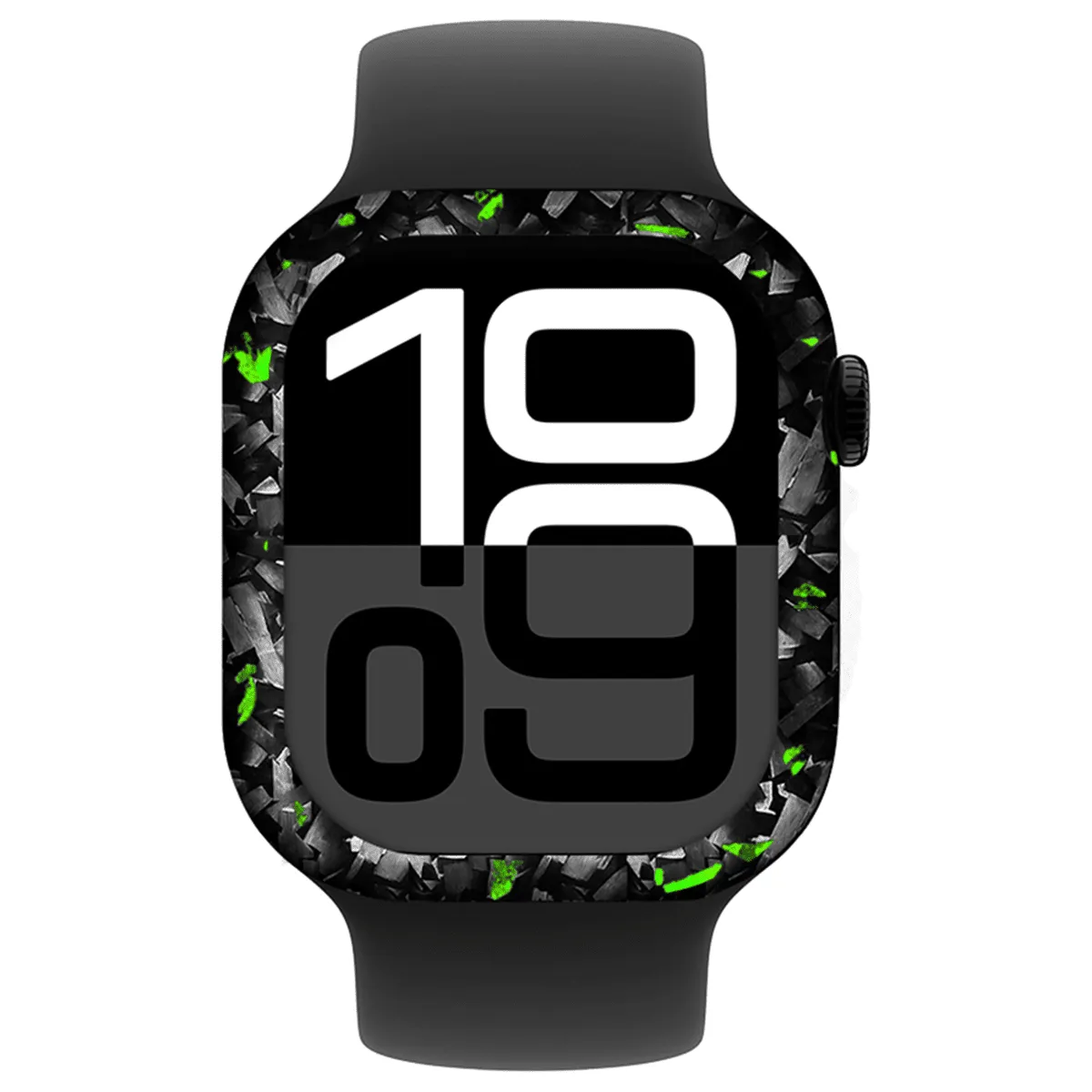 Apple Watch Green Flake Forged Carbon Fiber Case sold by Simply Carbon Fiber product image thumbnail 5