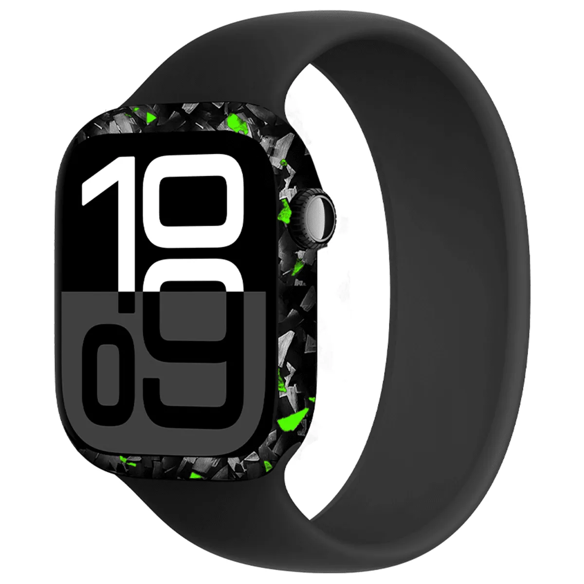 Apple Watch Green Flake Forged Carbon Fiber Case sold by Simply Carbon Fiber product image thumbnail 4