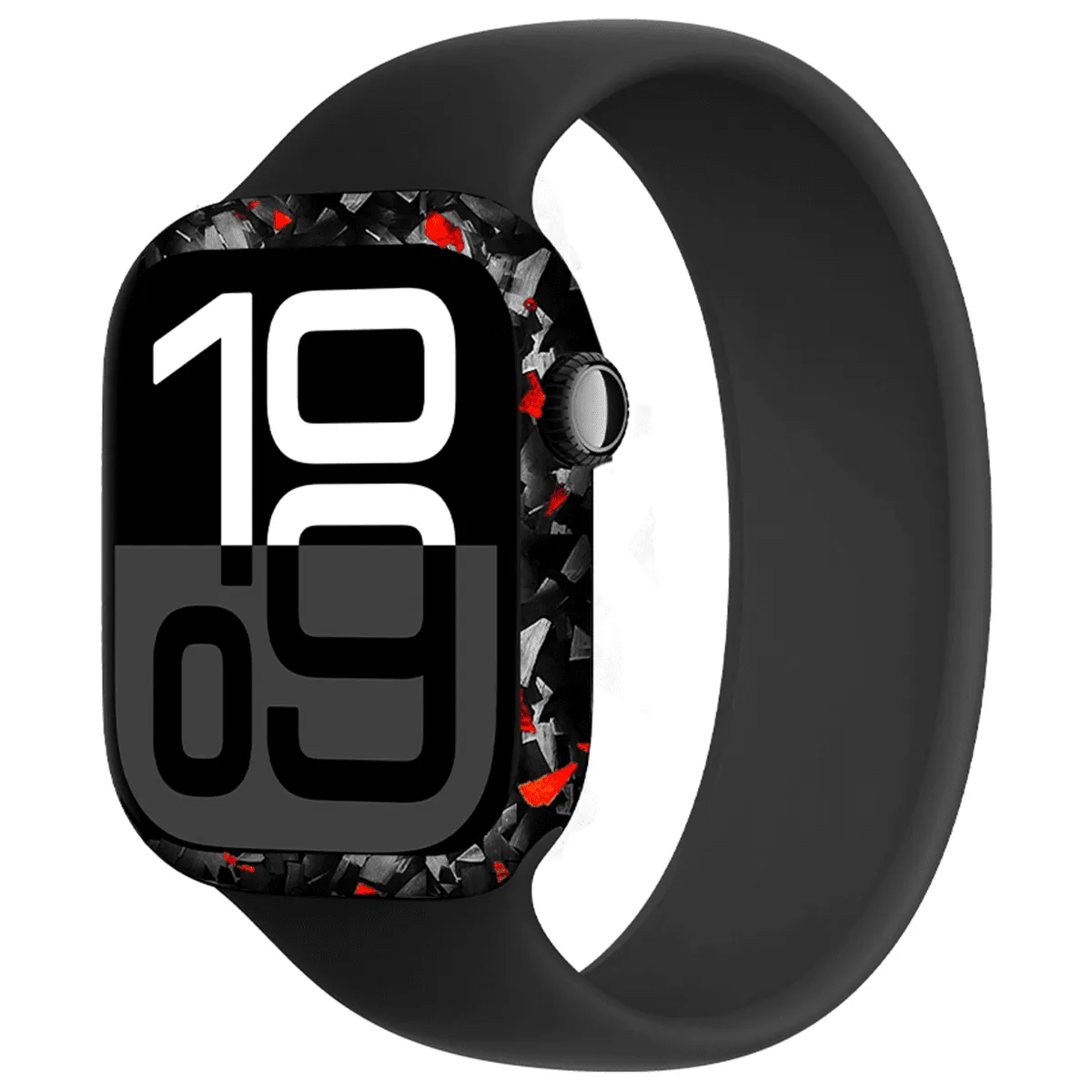Apple Watch Red Flake Forged Carbon Fiber Case sold by Simply Carbon Fiber product image thumbnail 4