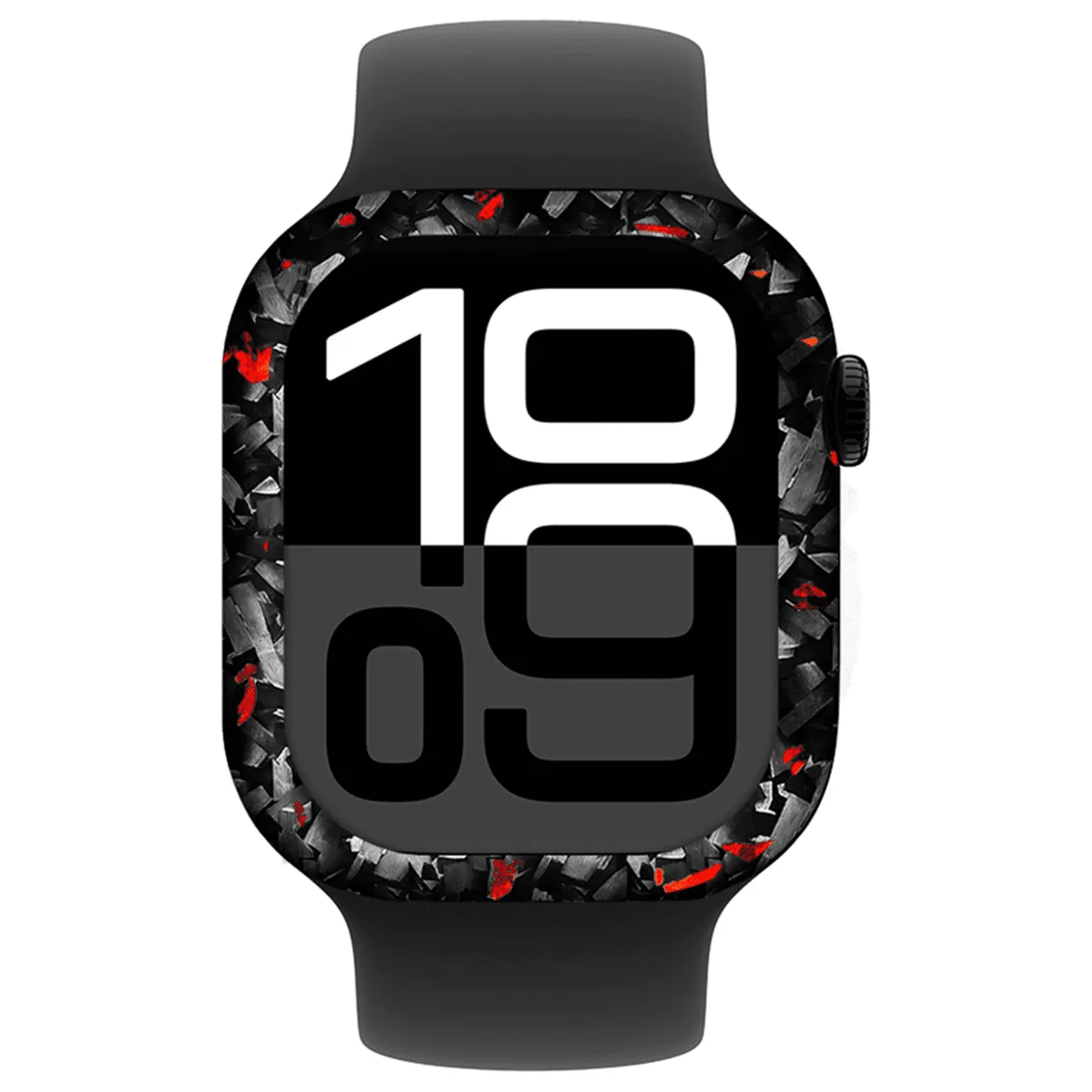 Apple Watch Red Flake Forged Carbon Fiber Case sold by Simply Carbon Fiber product image thumbnail 5