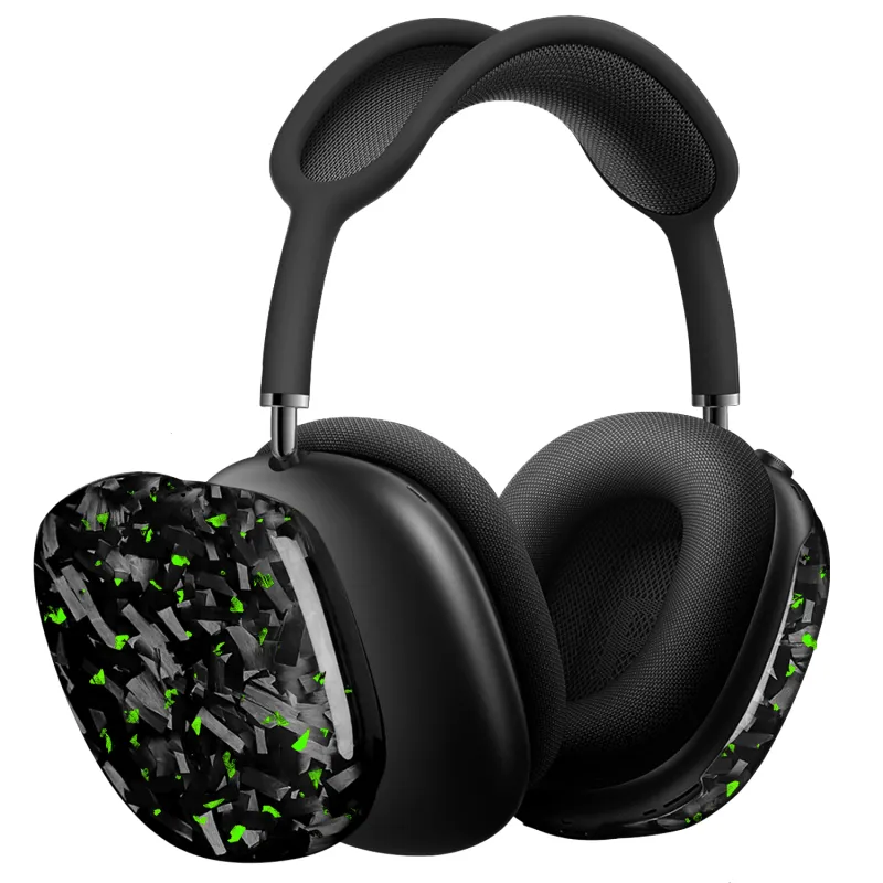 Apple AirPods Max | Green Flake Forged Carbon Fiber Case sold by Simply Carbon Fiber