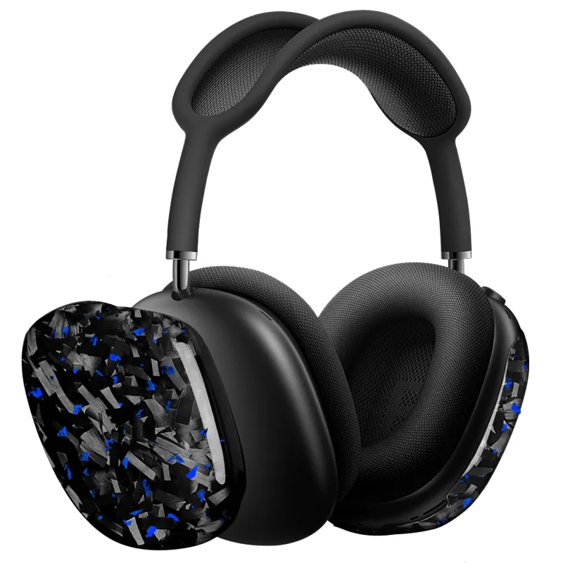 Apple AirPods Max | Blue Flake Forged Carbon Fiber Case sold by Simply Carbon Fiber