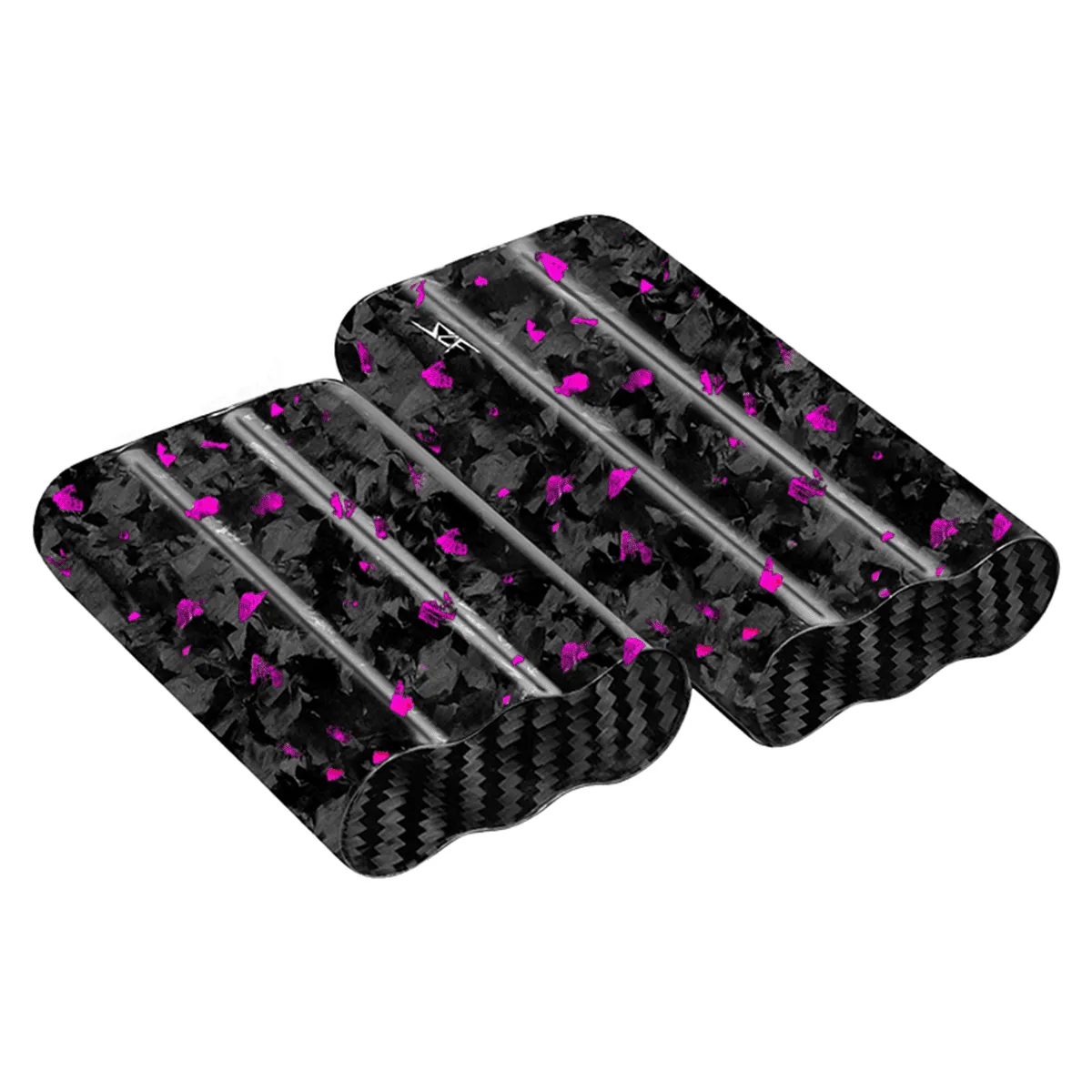 3 Tube Purple Flake Forged Carbon Fiber Cigar Case sold by Simply Carbon Fiber product image thumbnail 3