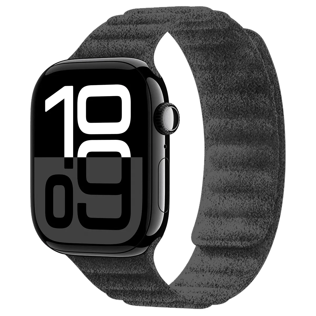 Apple Watch Grey Alcantara Magnetic Strap sold by Simply Carbon Fiber product image thumbnail 4