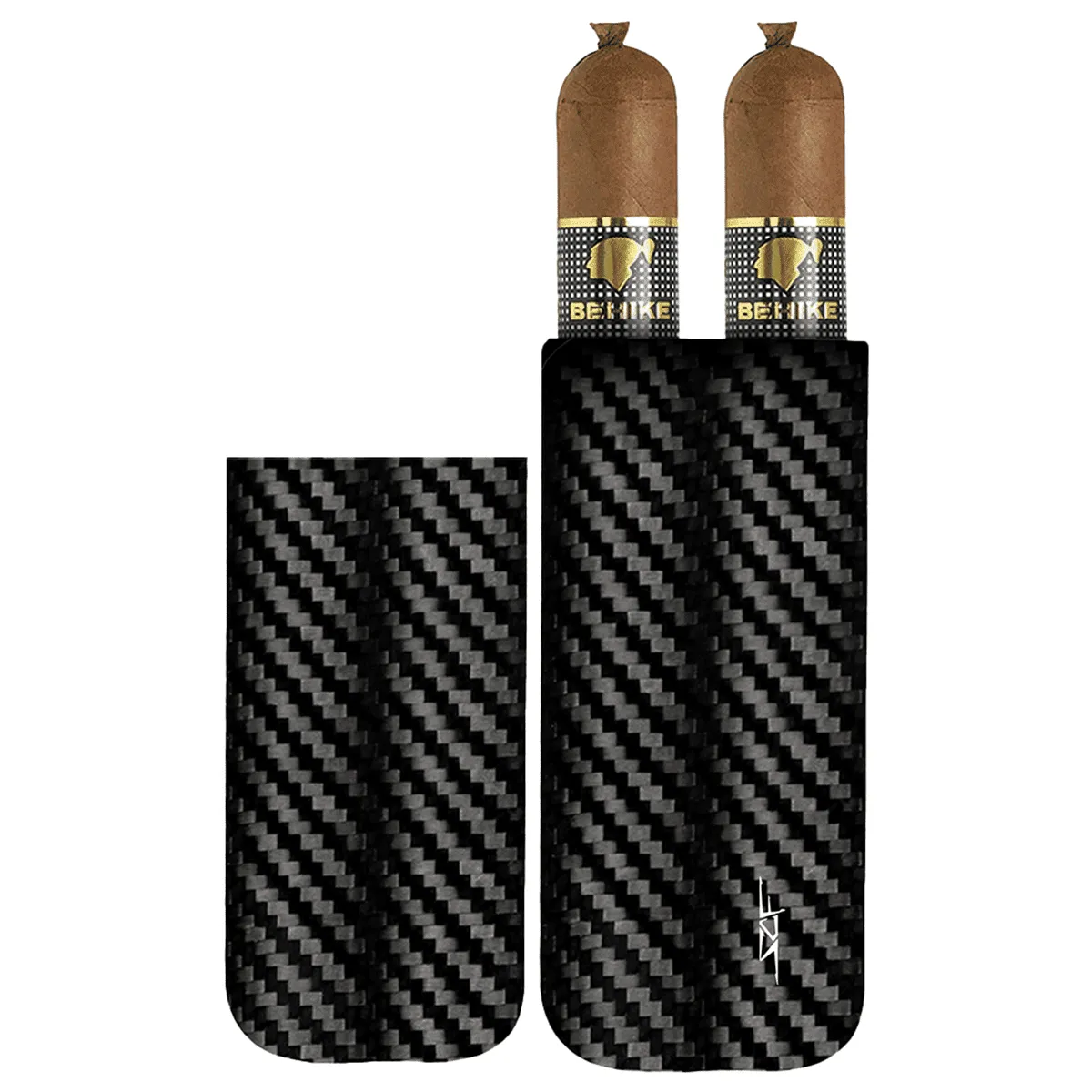 2 Tube Carbon Fiber Cigar Case sold by Simply Carbon Fiber