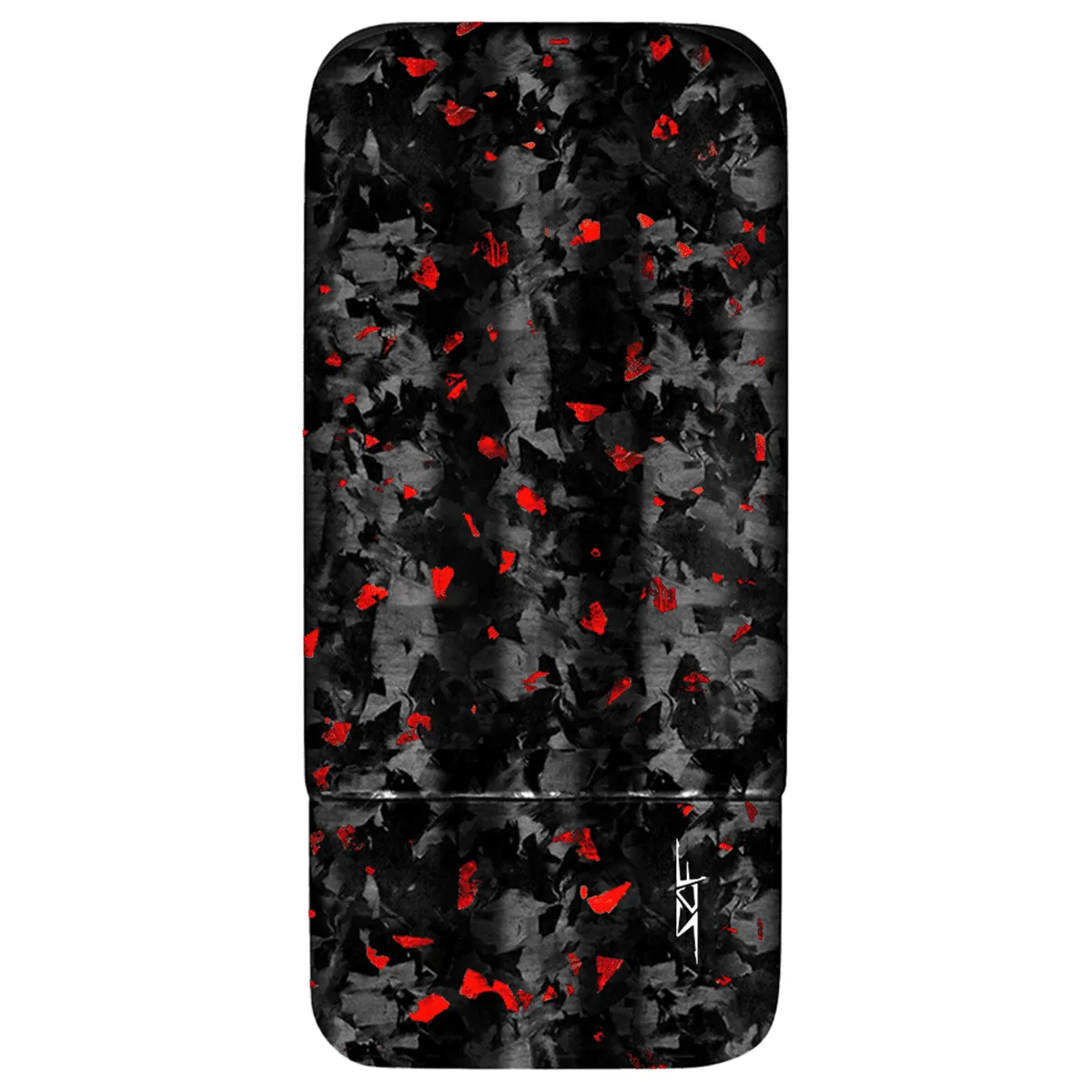 3 Tube Red Flake Forged Carbon Fiber Cigar Case sold by Simply Carbon Fiber product image thumbnail 2
