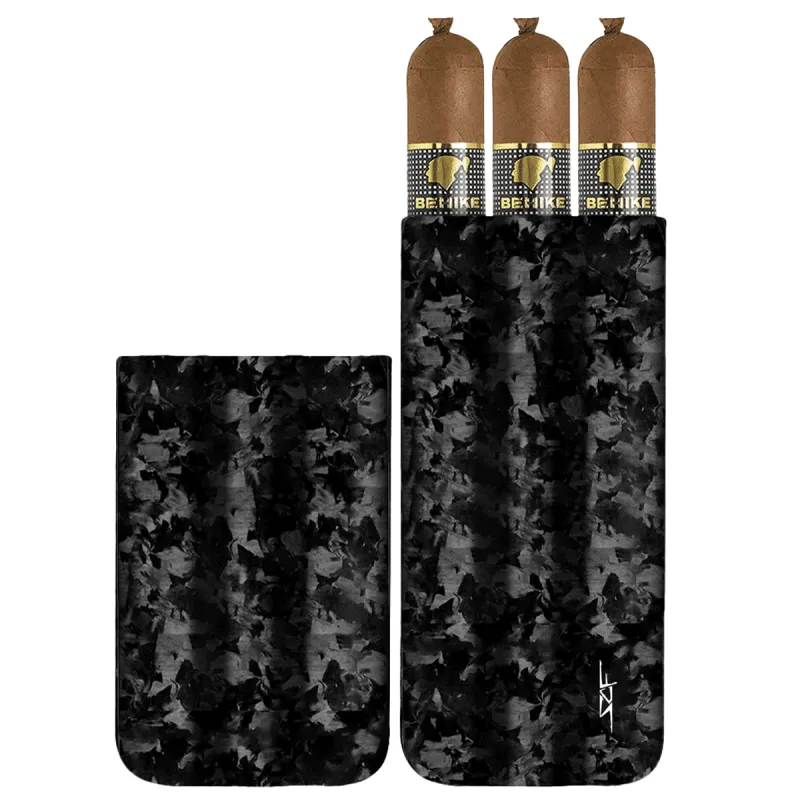 3 Tube Forged Carbon Fiber Cigar Case sold by Simply Carbon Fiber