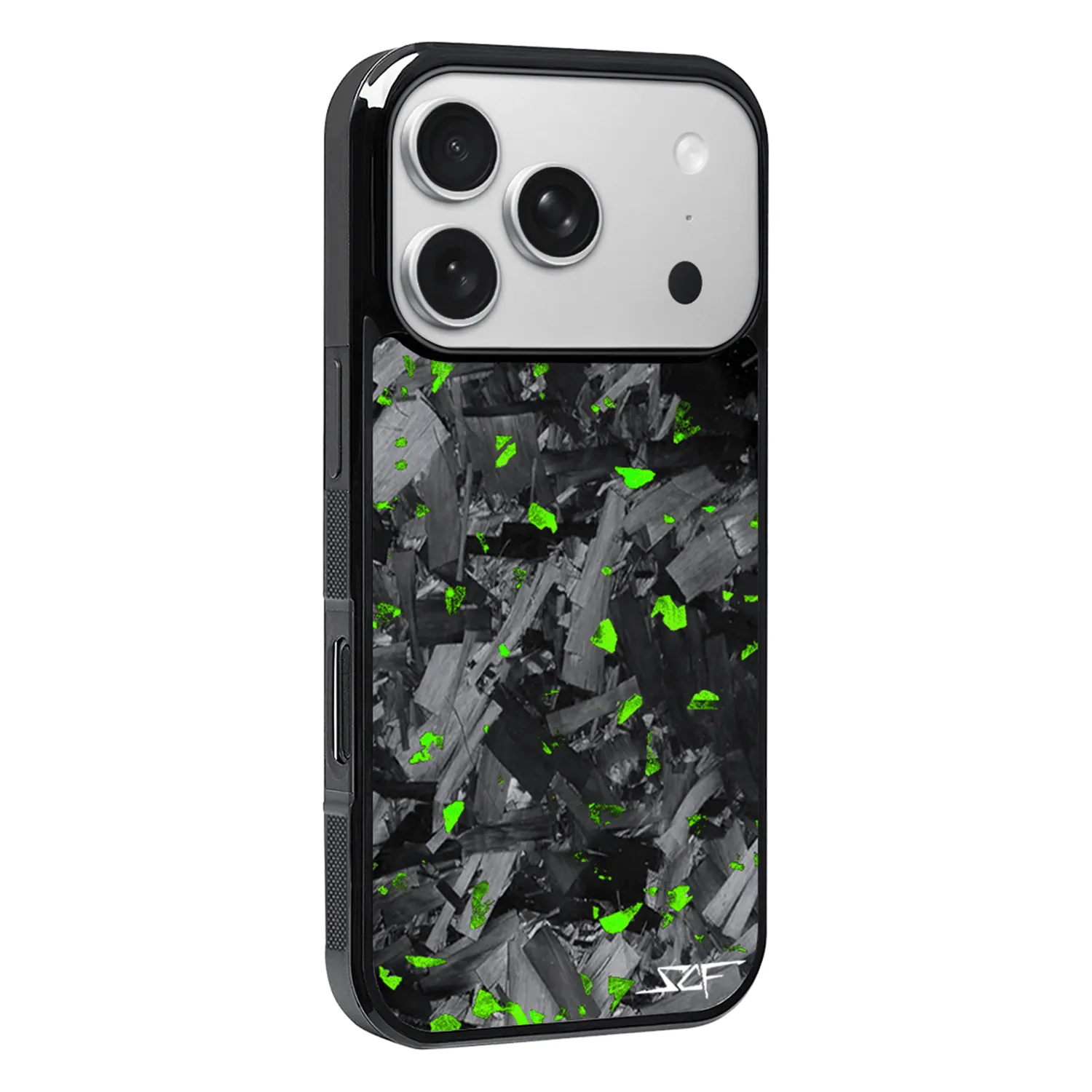 iPhone | Green Flake Forged Chunk Carbon Fiber Case | CLASSIC Series sold by Simply Carbon Fiber