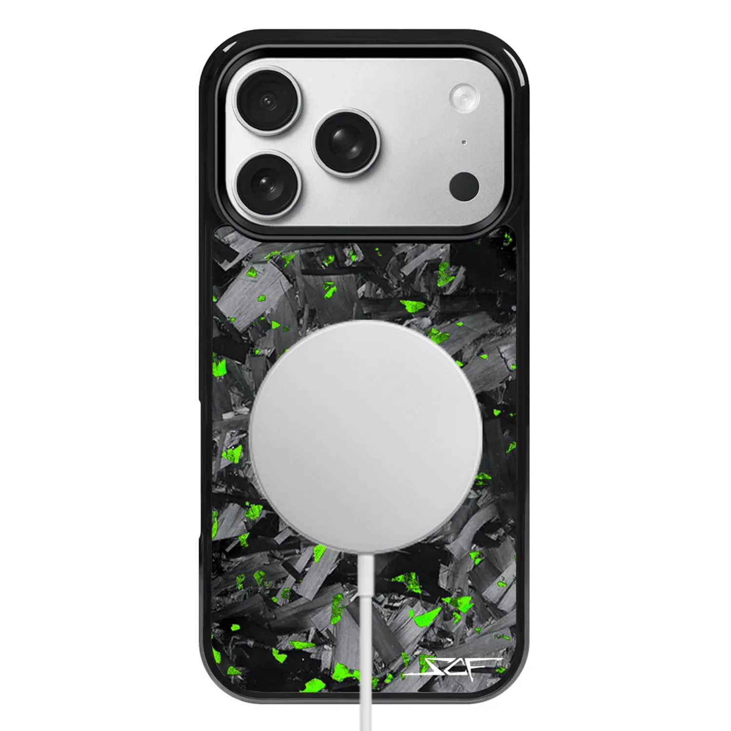 iPhone | Green Flake Forged Chunk Carbon Fiber Case | CLASSIC Series sold by Simply Carbon Fiber product image thumbnail 2