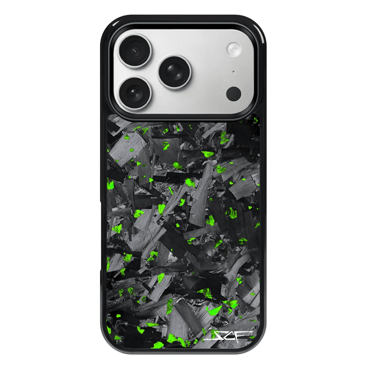 iPhone | Green Flake Forged Chunk Carbon Fiber Case | CLASSIC Series sold by Simply Carbon Fiber product image thumbnail 3