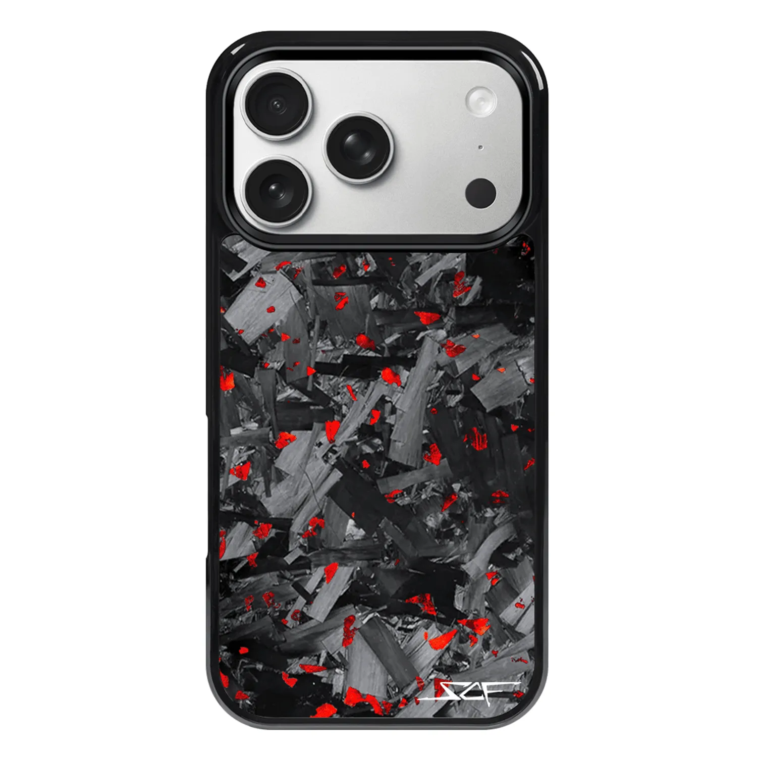 iPhone | Red Flake Forged Chunk Carbon Fiber Case | CLASSIC Series sold by Simply Carbon Fiber product image thumbnail 3