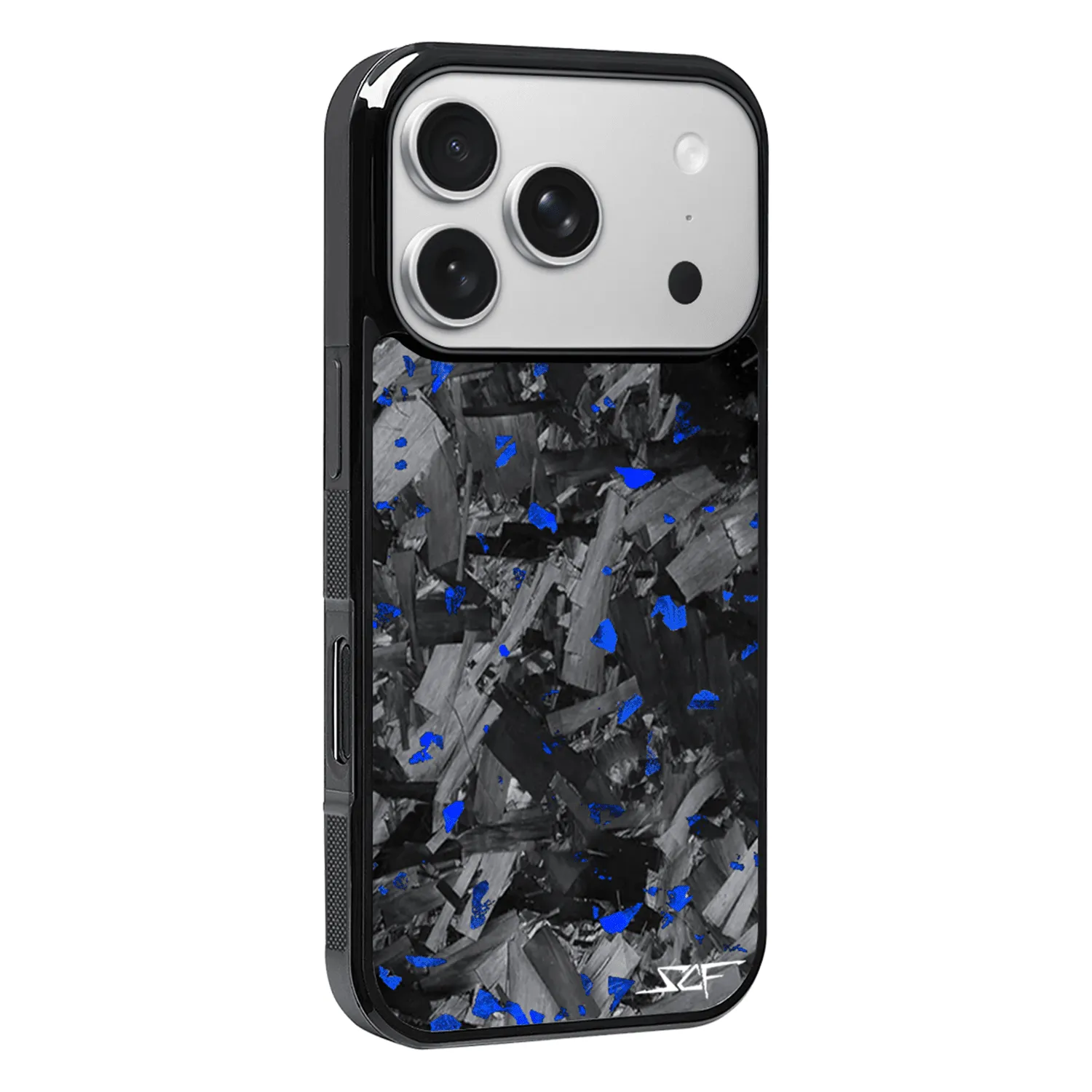 iPhone | Blue Flake Forged Chunk Carbon Fiber Case | CLASSIC Series sold by Simply Carbon Fiber