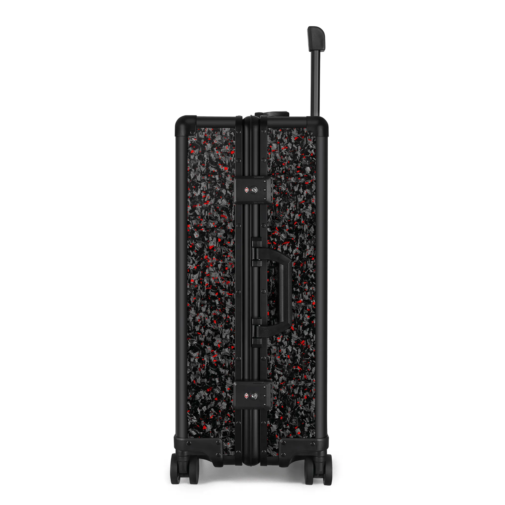 Red Flake Forged Carbon Fiber Check-In Luggage | Classic Series sold by Simply Carbon Fiber product image thumbnail 5