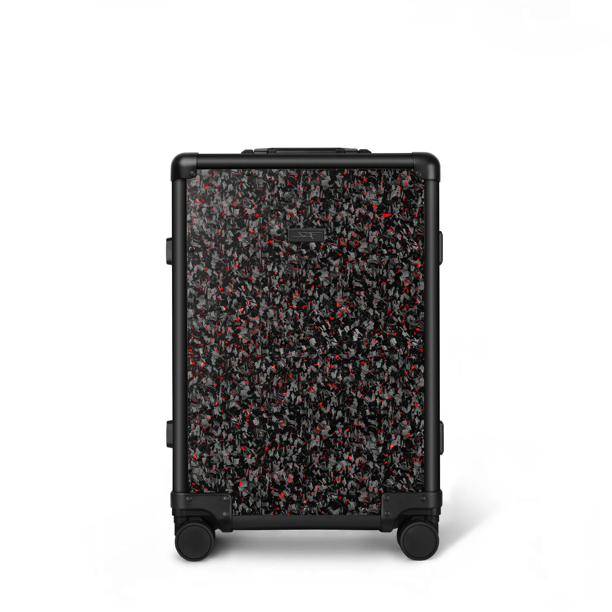 Red Flake Forged Carbon Fiber Carry-On Luggage | Classic Series sold by Simply Carbon Fiber product image thumbnail 2